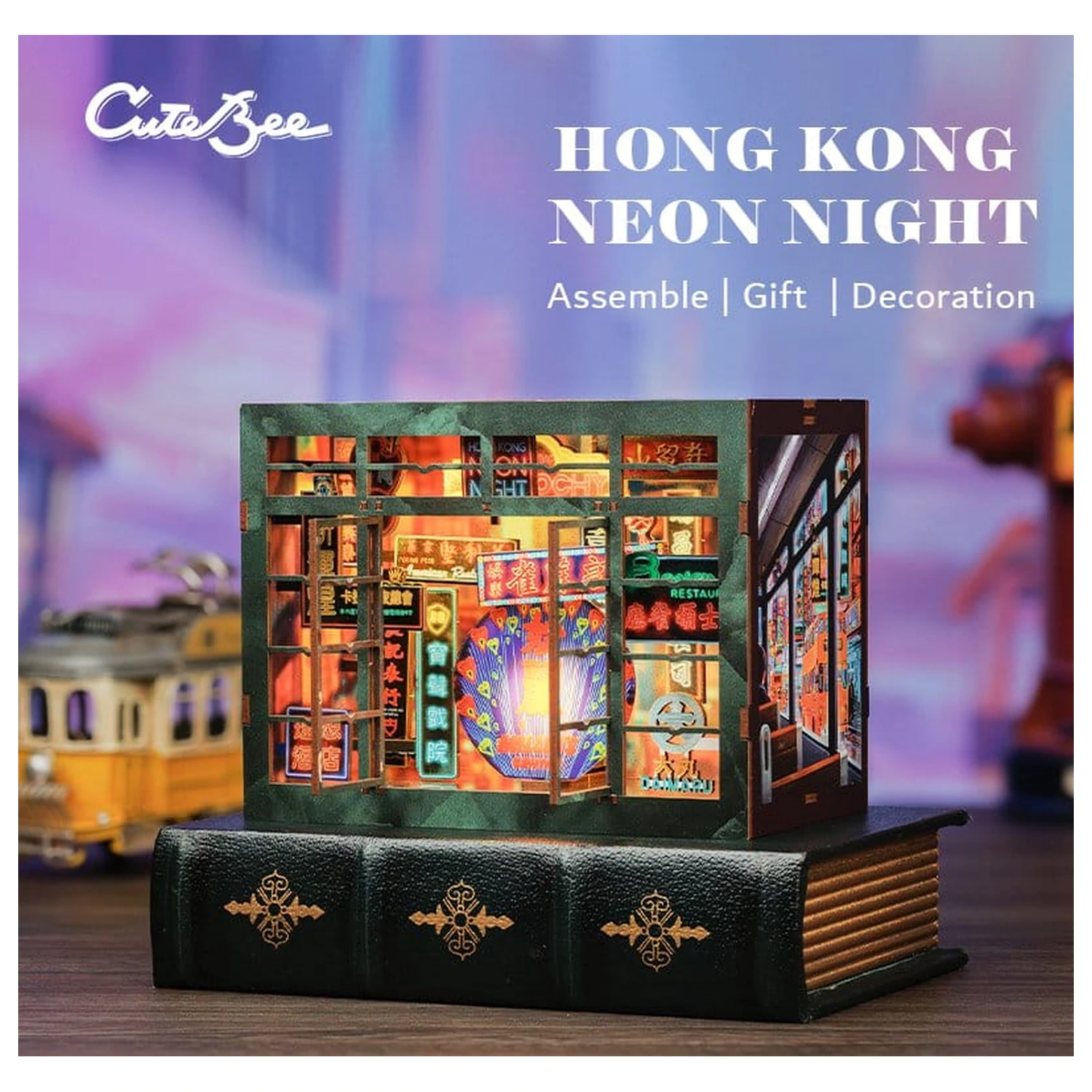 Book Nook Hong Kong Neon Light 13 x 17 cm produktová fotografia