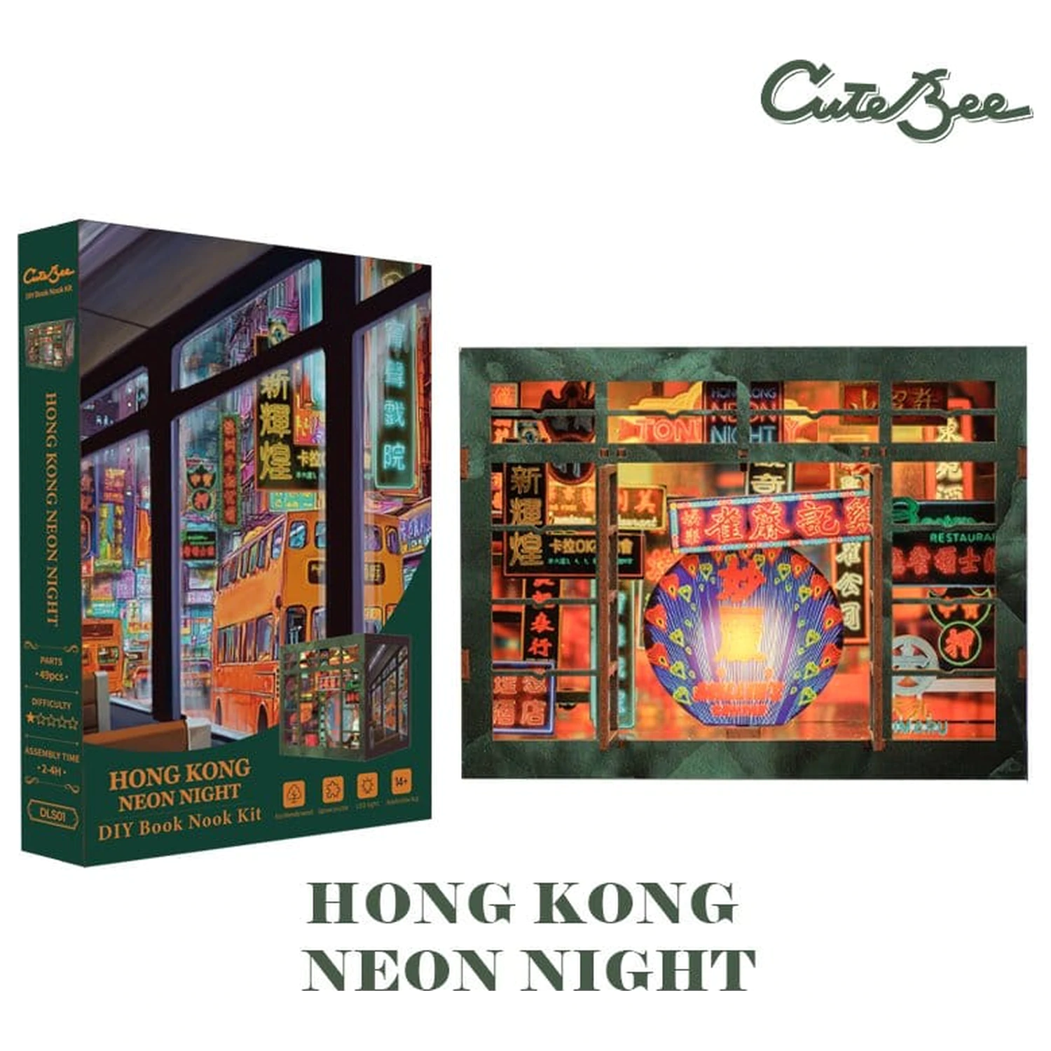 Book Nook Hong Kong Neon Light 13 x 17 cm produktová fotografia