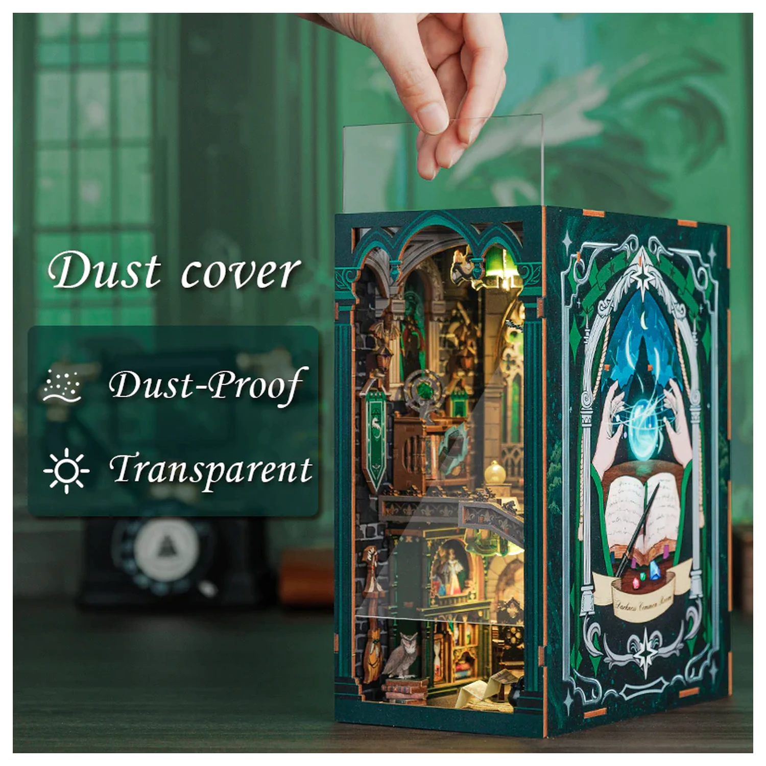 DIY sada na stavbu BOOK NOOK KIT Darkness Common Room 150db + LED svetlo produktová fotografia