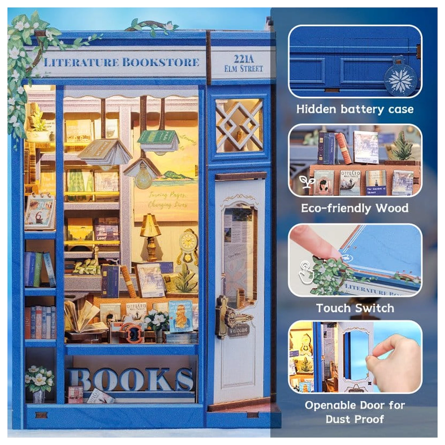 Book Nook Kníhkupectvo literatúry 17 x 12 cm produktová fotografia