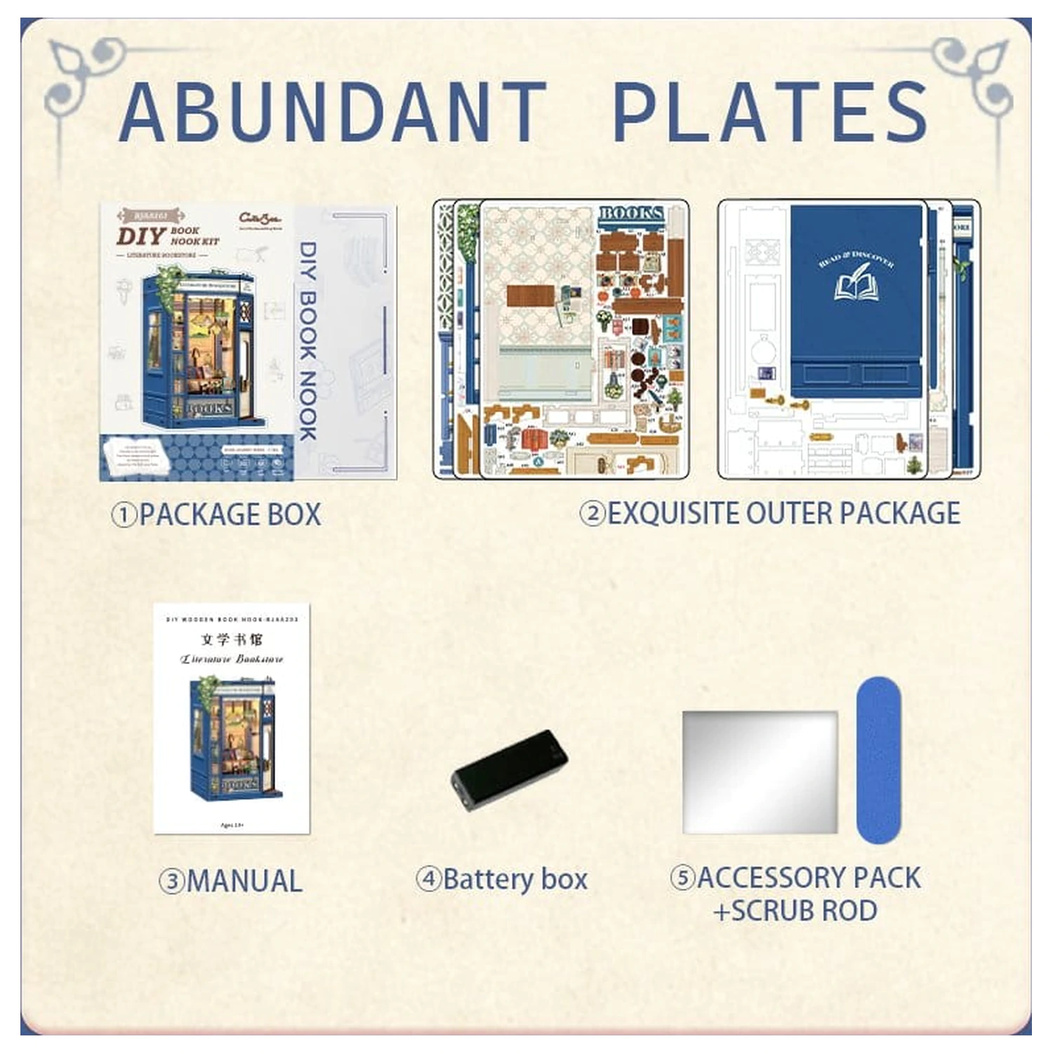 Book Nook Kníhkupectvo literatúry 17 x 12 cm produktová fotografia