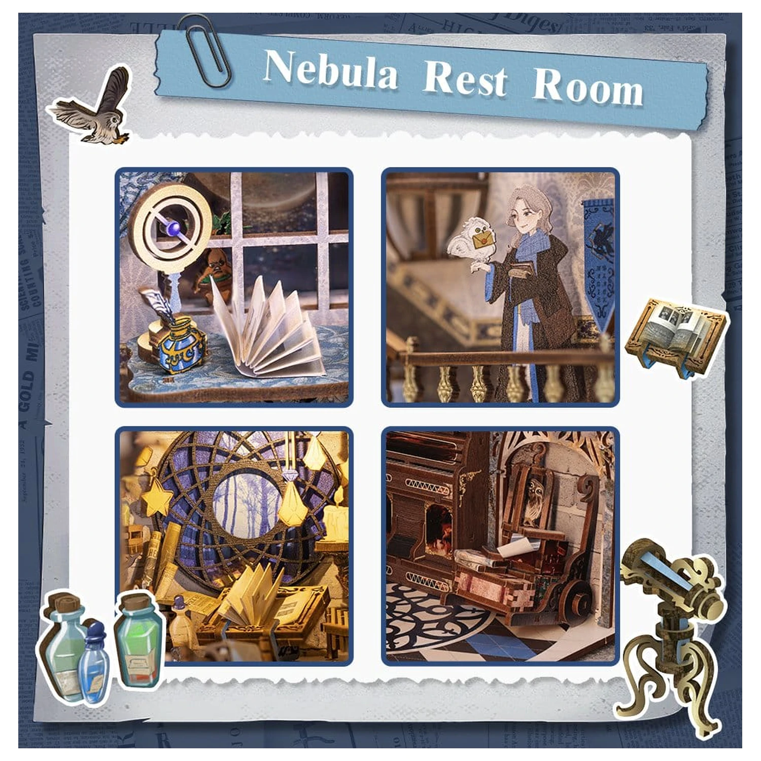 Book Nook Nebula Common Room 23 x 11 cm produktová fotografia