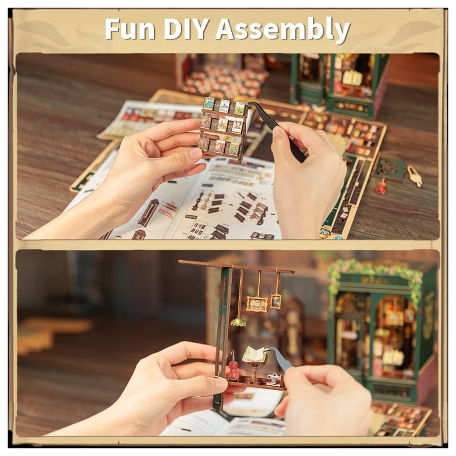 Book Nook Owl Bookstore 17 x 12 cm produktová fotografia