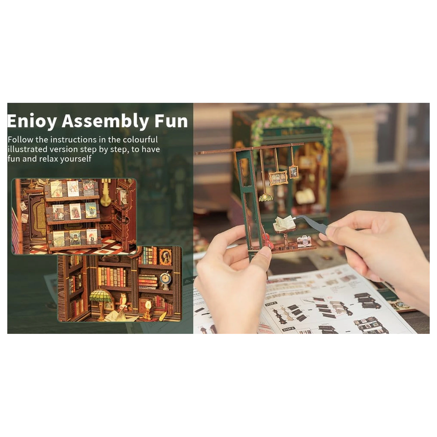 Book Nook Owl Bookstore 17 x 12 cm produktová fotografia