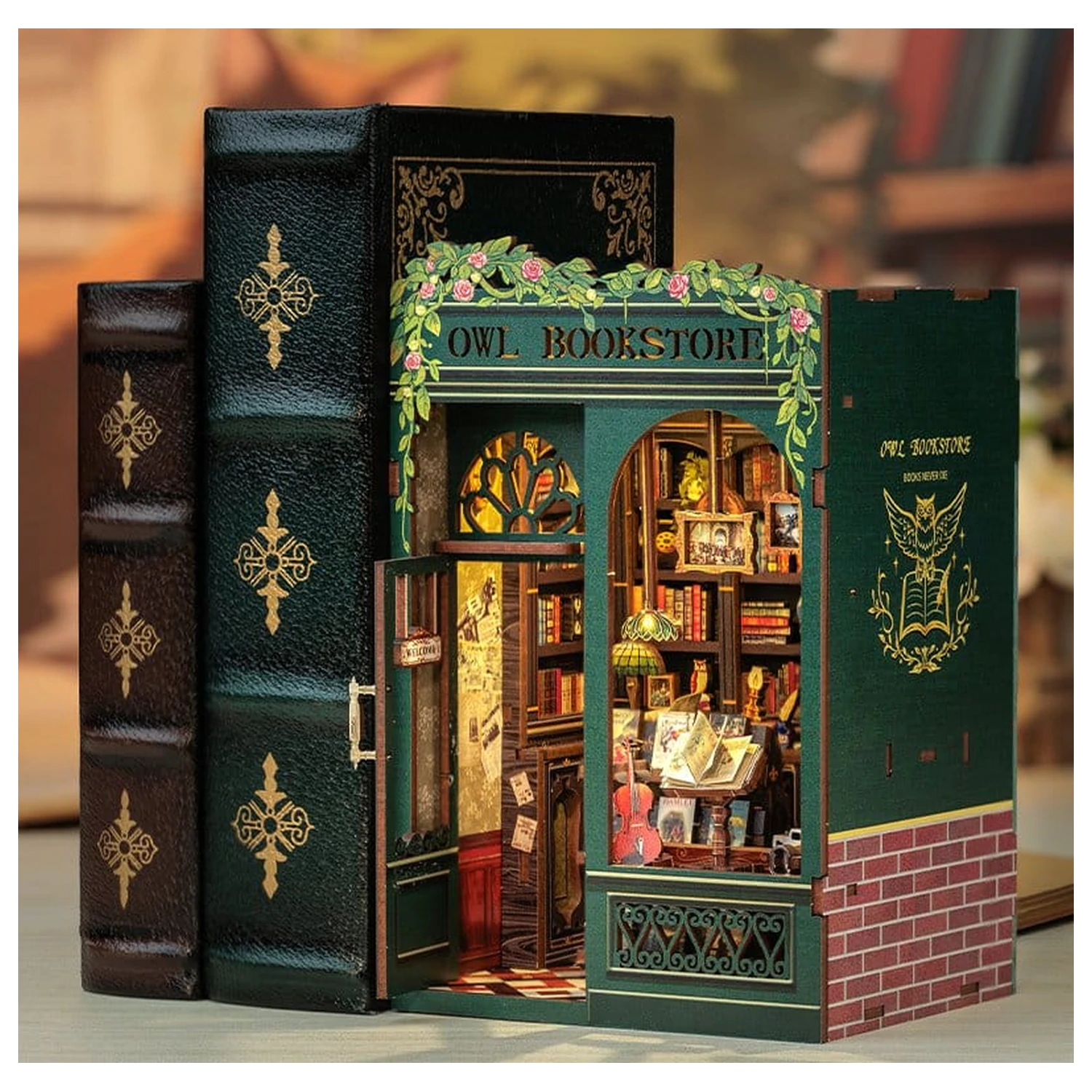 Book Nook Owl Bookstore 17 x 12 cm produktová fotografia