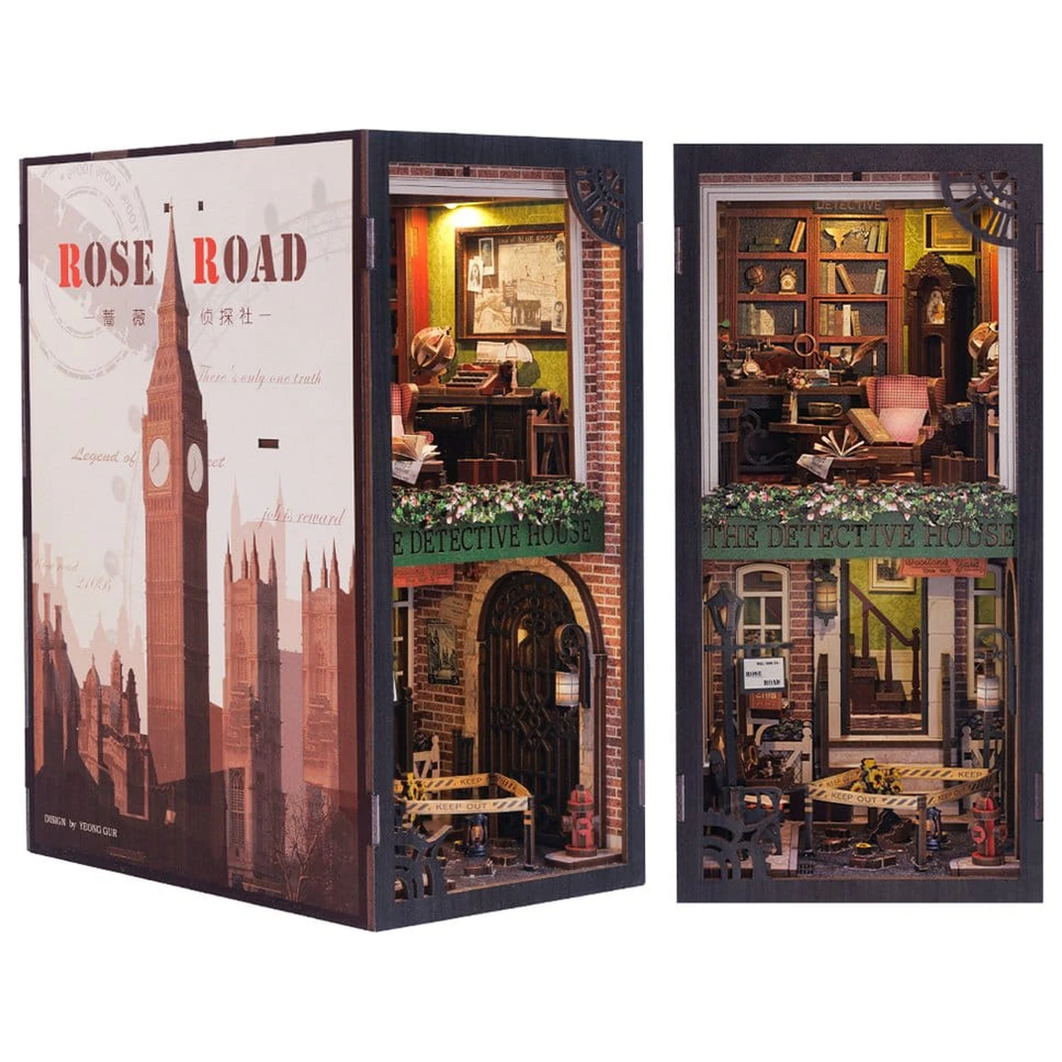 Book Nook Rose Detective Agency 23 x 11 cm produktová fotografia