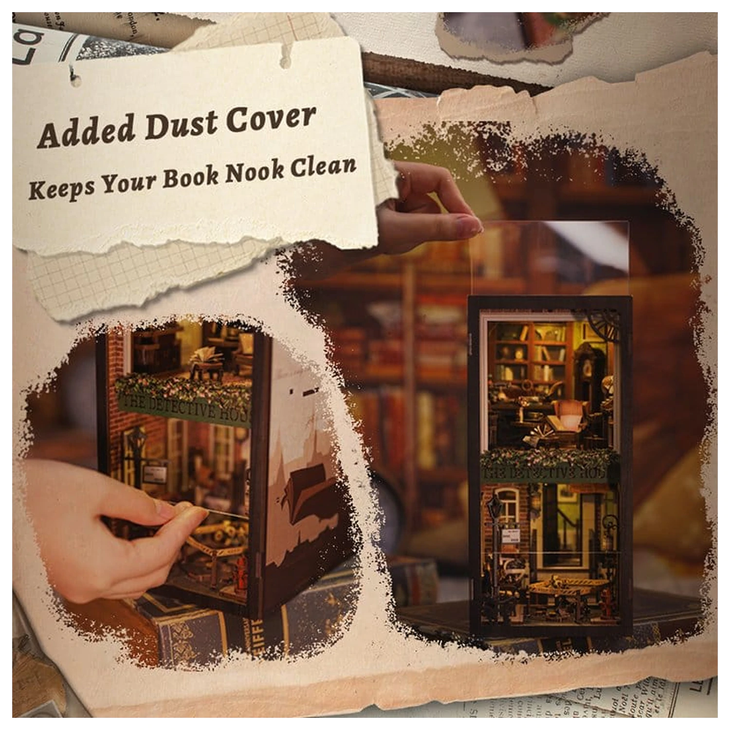 Book Nook Rose Detective Agency 23 x 11 cm produktová fotografia