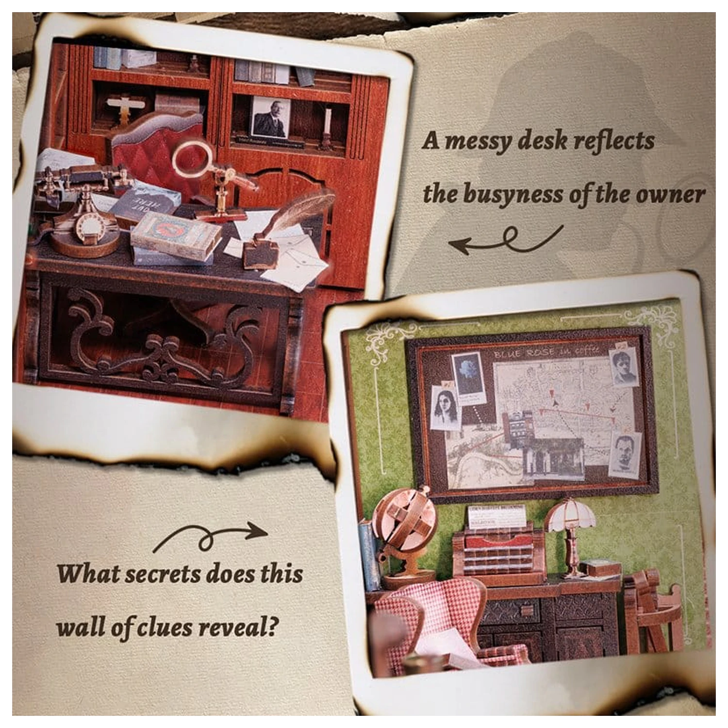 Book Nook Rose Detective Agency 23 x 11 cm produktová fotografia