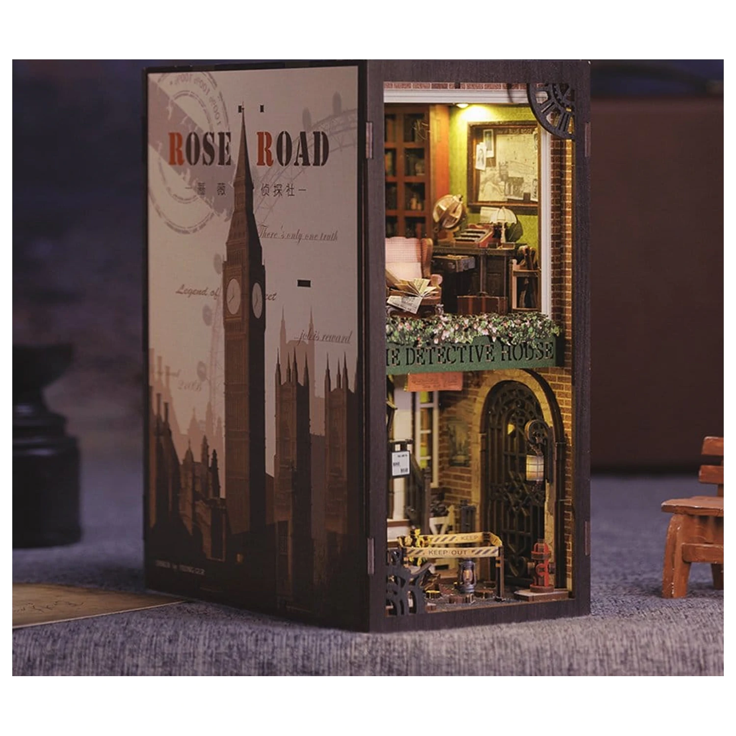 Book Nook Rose Detective Agency 23 x 11 cm produktová fotografia