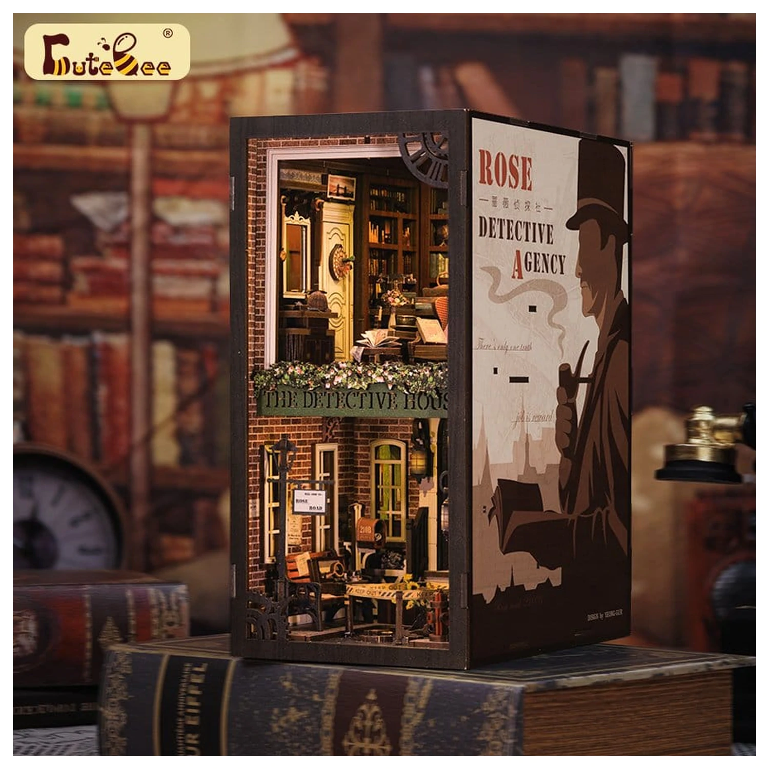 Book Nook Rose Detective Agency 23 x 11 cm produktová fotografia