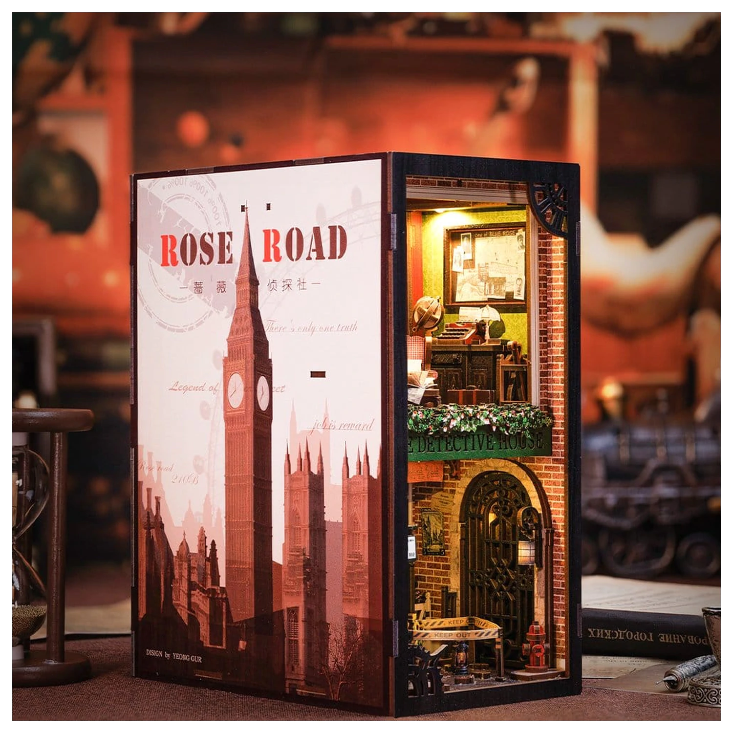 Book Nook Rose Detective Agency 23 x 11 cm produktová fotografia