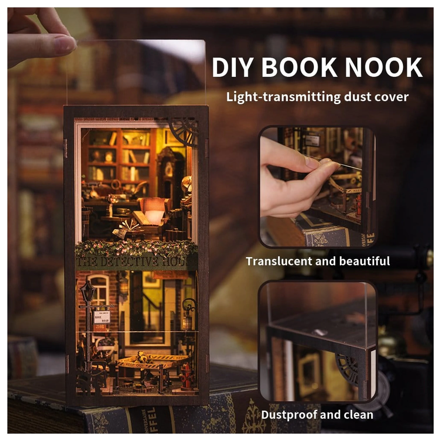 Book Nook Rose Detective Agency 23 x 11 cm produktová fotografia