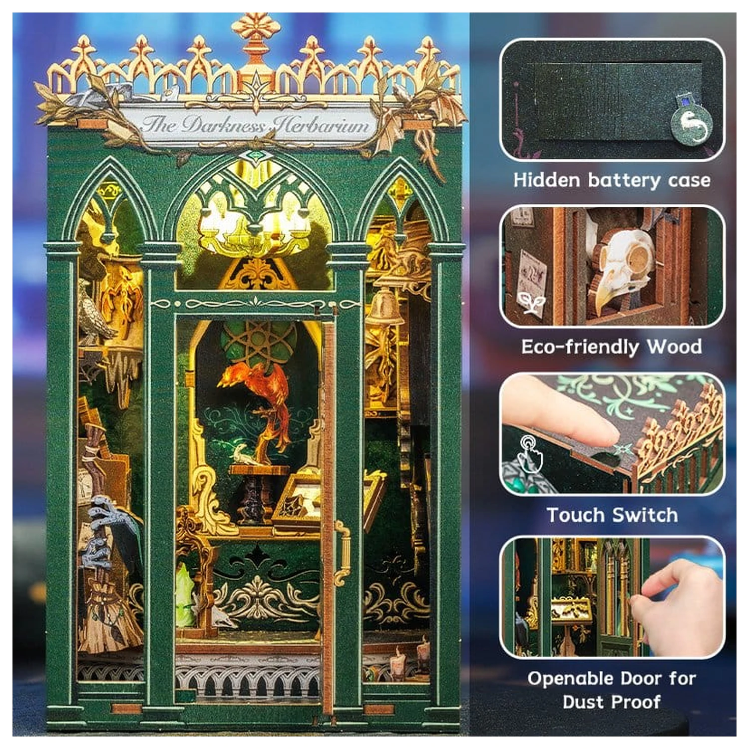 Book Nook The Darkness Herbarium 17 x 12 cm produktová fotografia