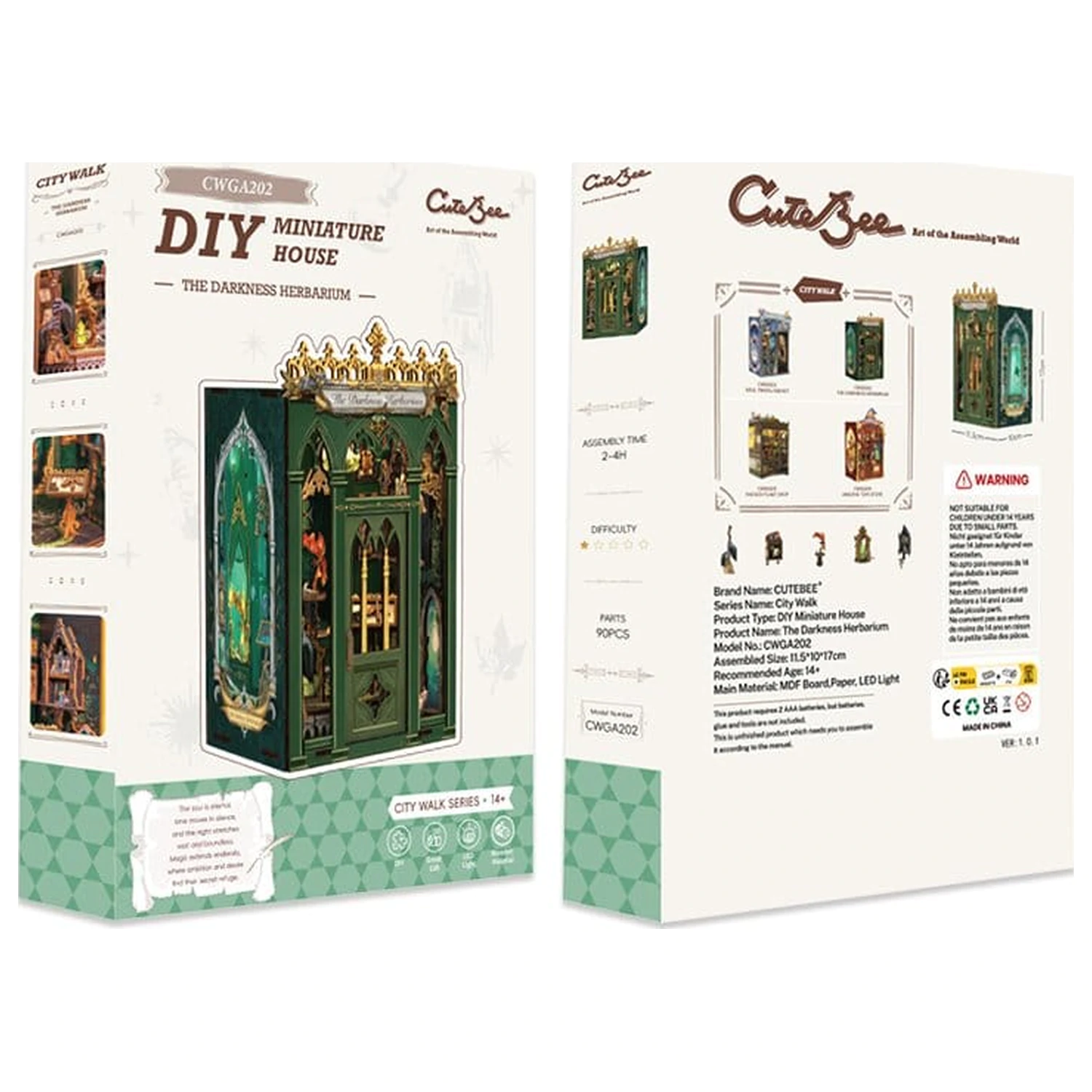 Book Nook The Darkness Herbarium 17 x 12 cm produktová fotografia