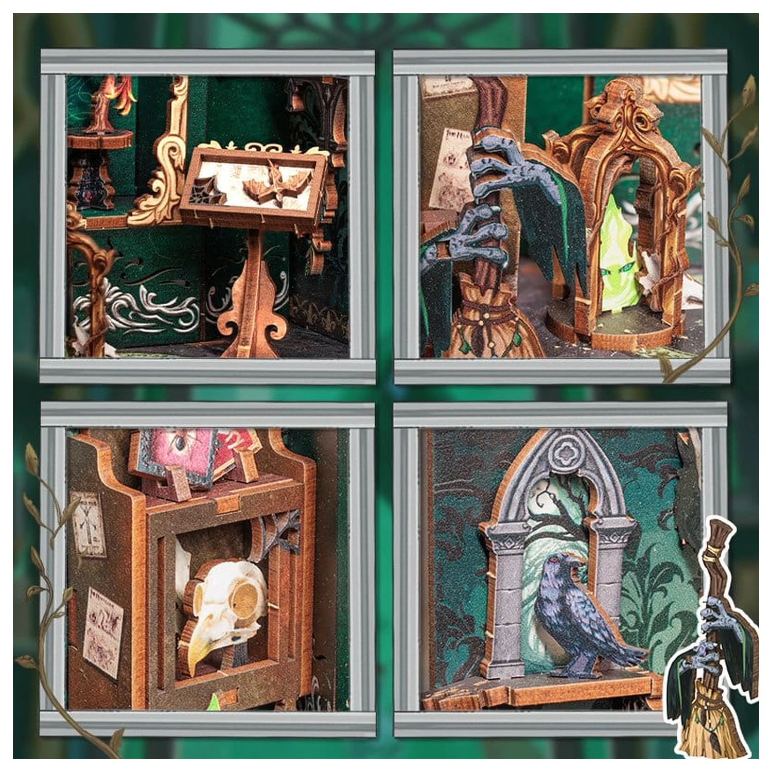 Book Nook The Darkness Herbarium 17 x 12 cm produktová fotografia