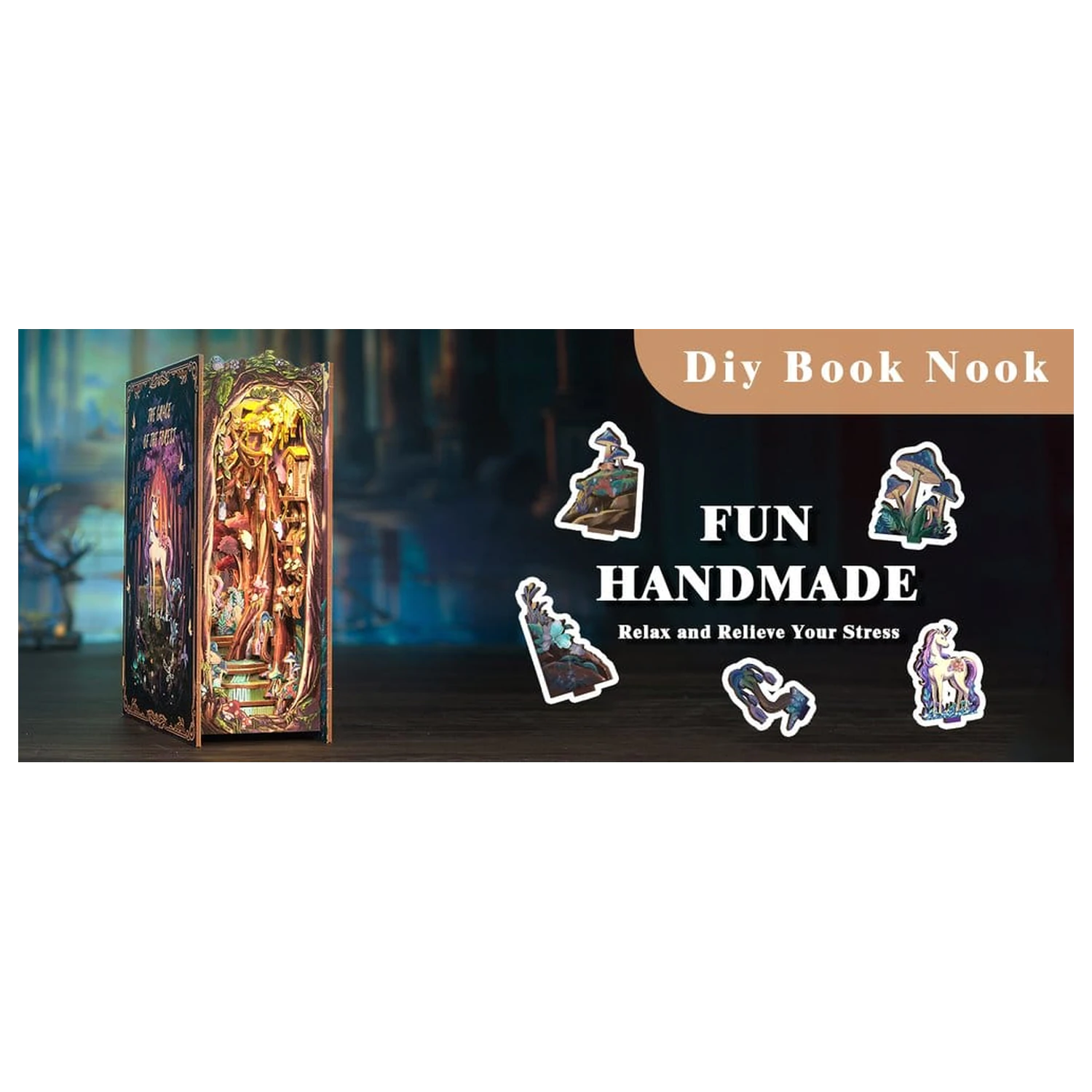 Book Nook The Grace of Forest 22 x 8 cm produktová fotografia