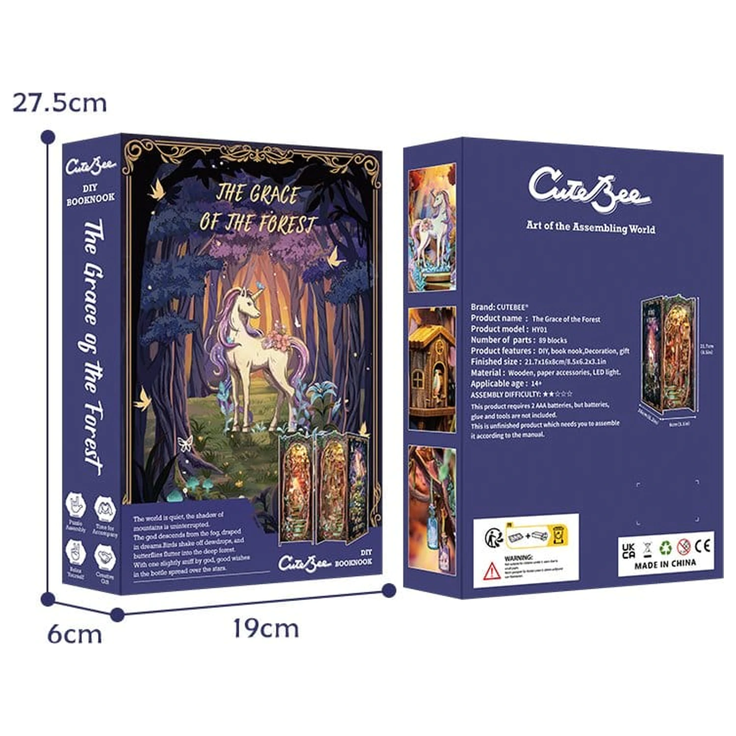 Book Nook The Grace of Forest 22 x 8 cm produktová fotografia