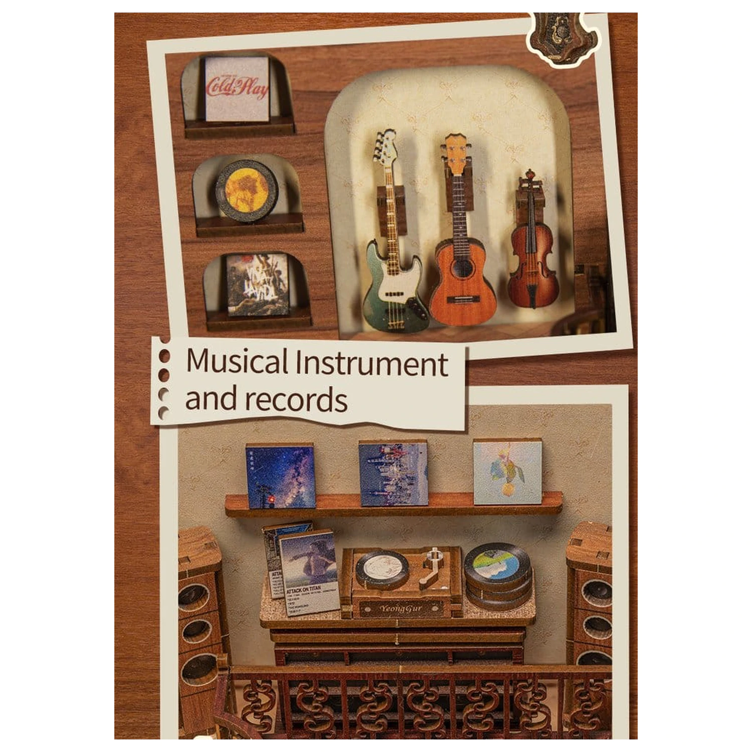 Book Nook The Secret Rhythm 23 x 11 cm produktová fotografia