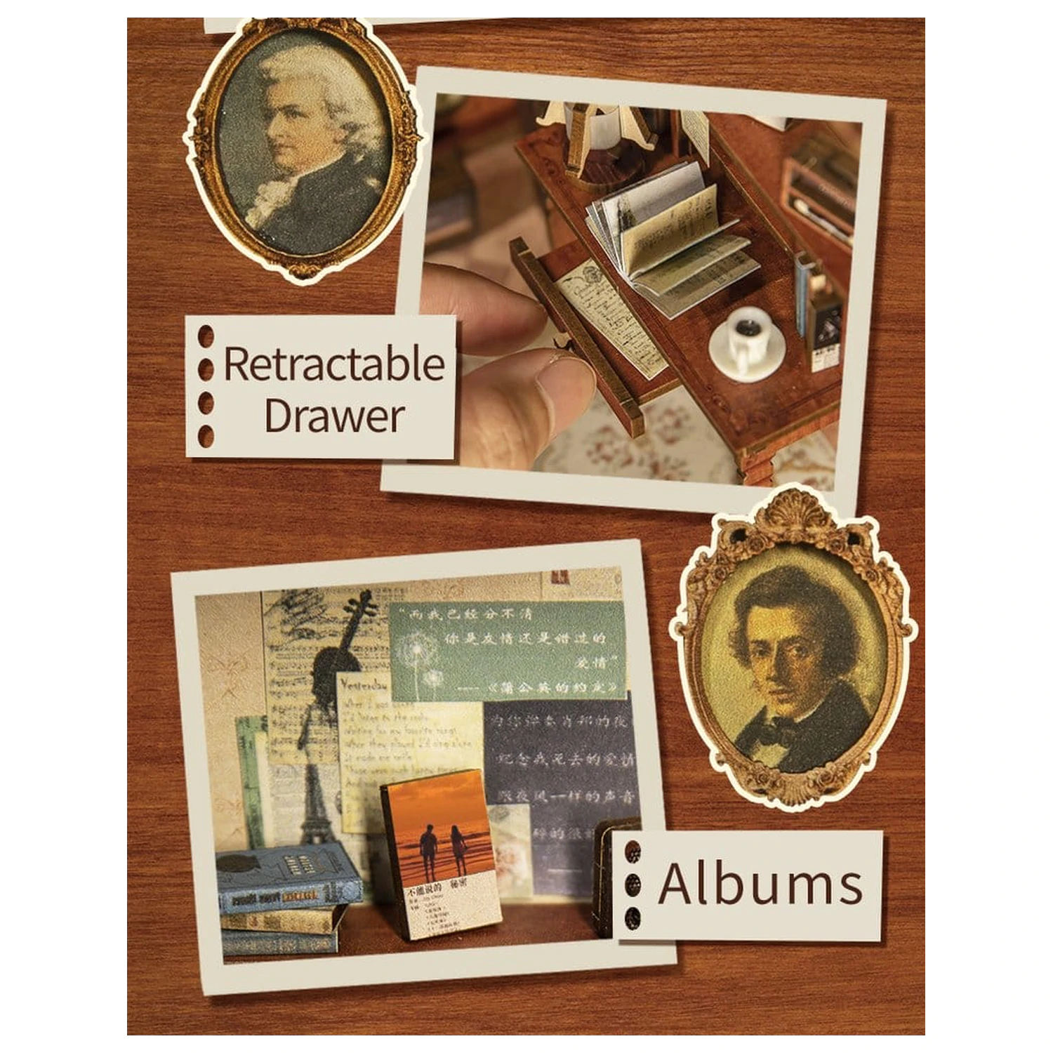 Book Nook The Secret Rhythm 23 x 11 cm produktová fotografia