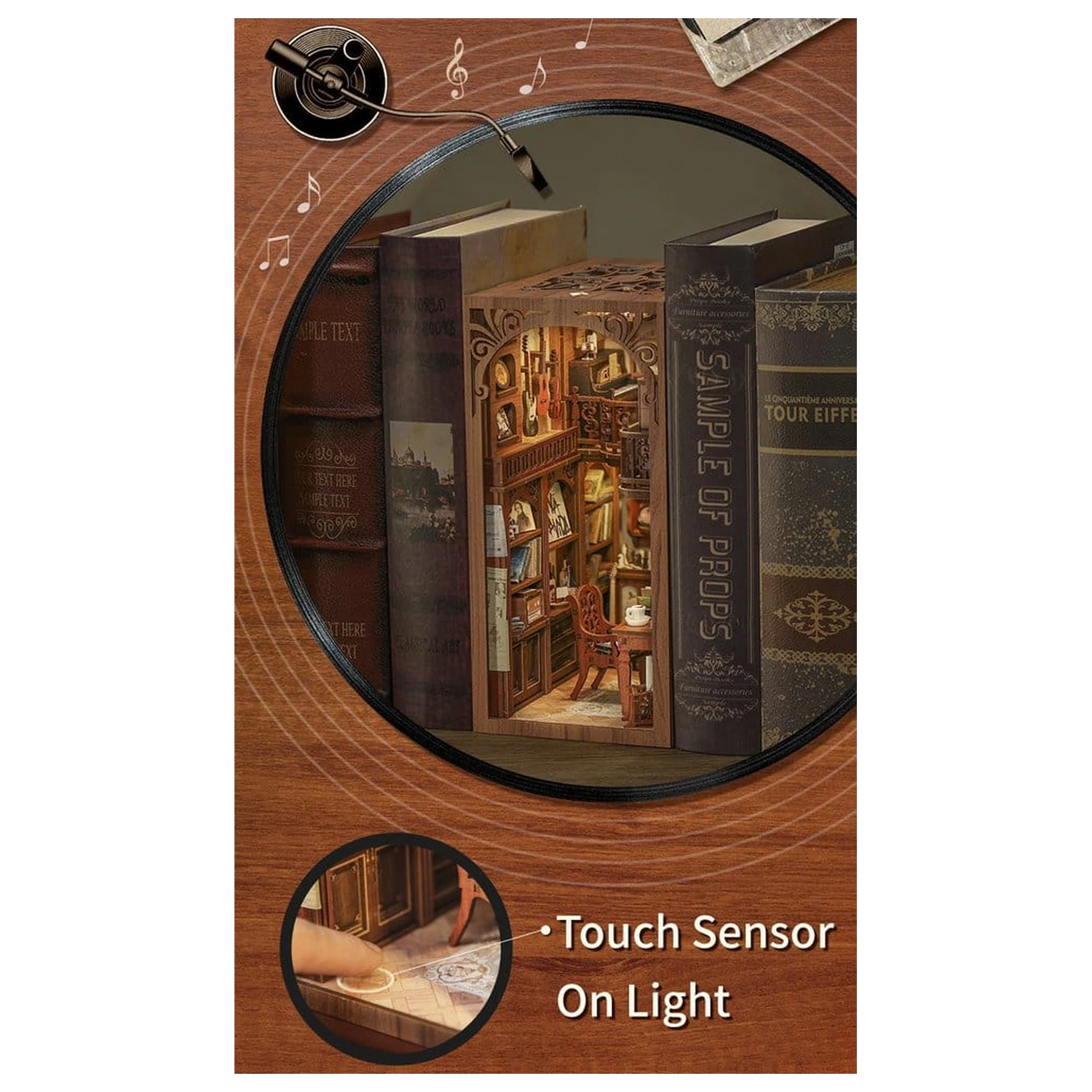 Book Nook The Secret Rhythm 23 x 11 cm produktová fotografia