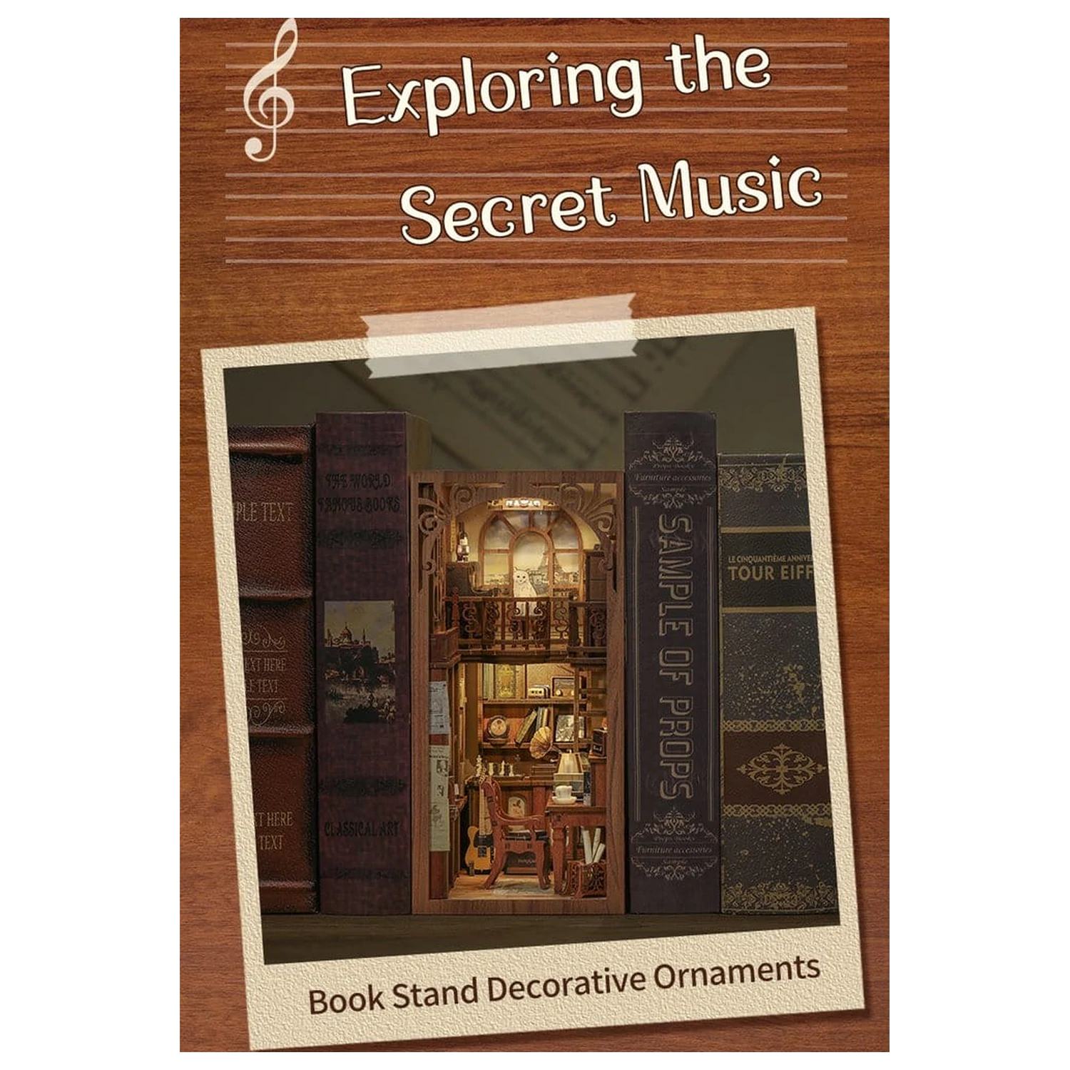 Book Nook The Secret Rhythm 23 x 11 cm produktová fotografia