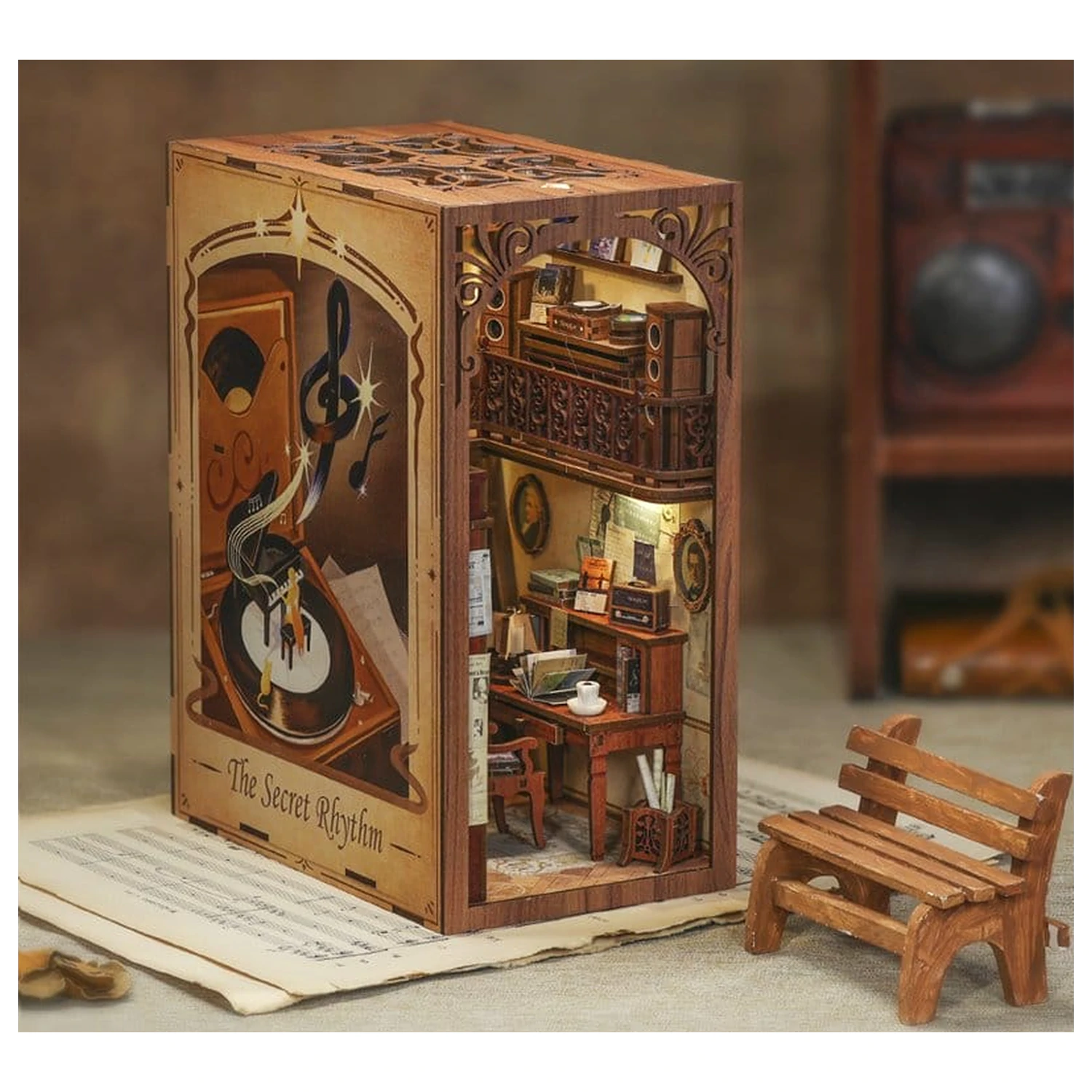 Book Nook The Secret Rhythm 23 x 11 cm produktová fotografia