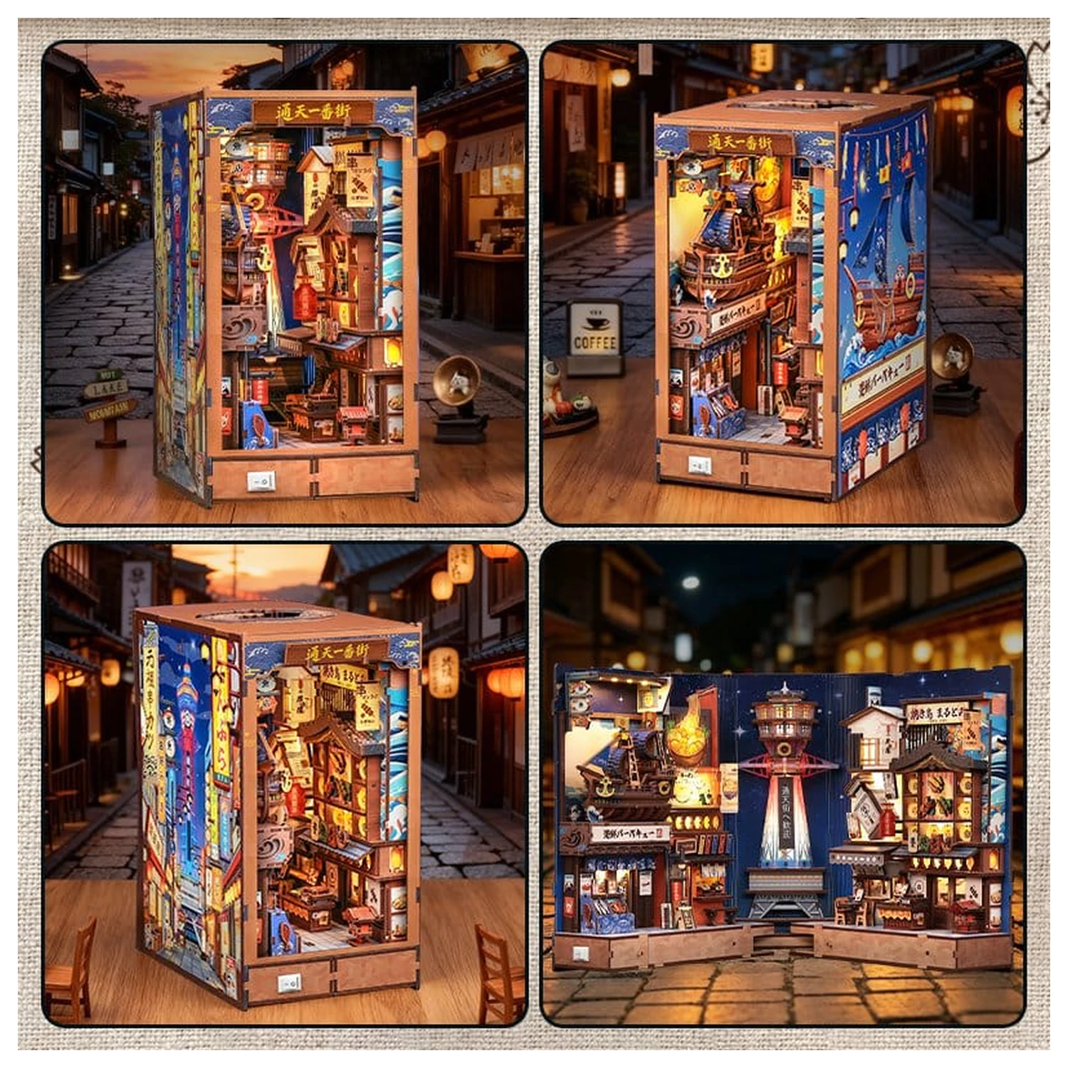 Book Nook Tsutenkaku Ichiban Street 23 x 12 cm produktová fotografia