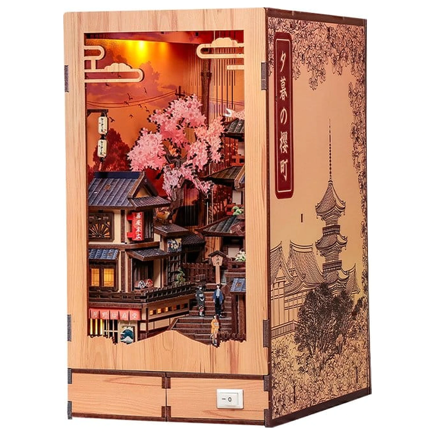 Book Nook Twilight Sakura Path 23 x 12 cm produktová fotografia