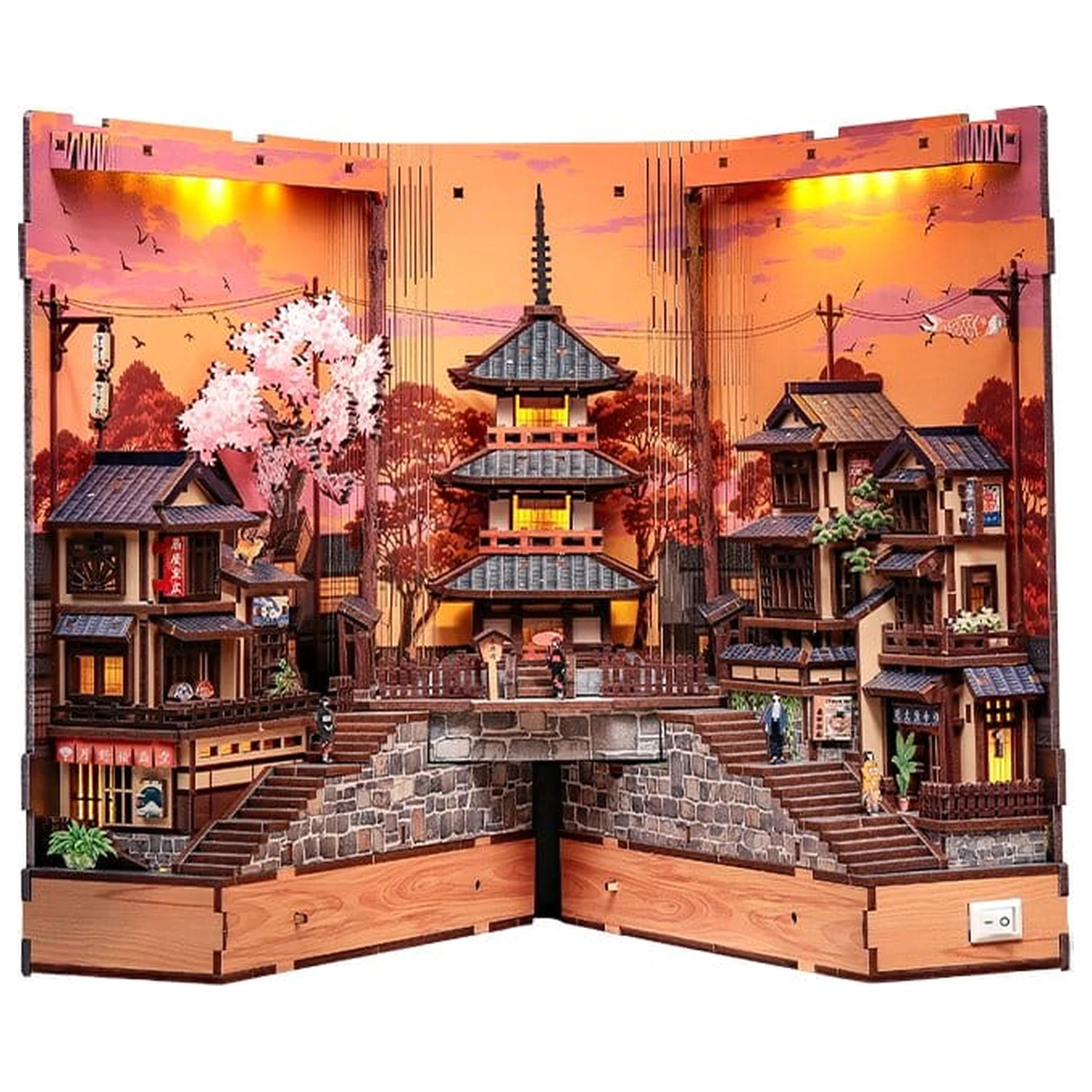 Book Nook Twilight Sakura Path 23 x 12 cm produktová fotografia