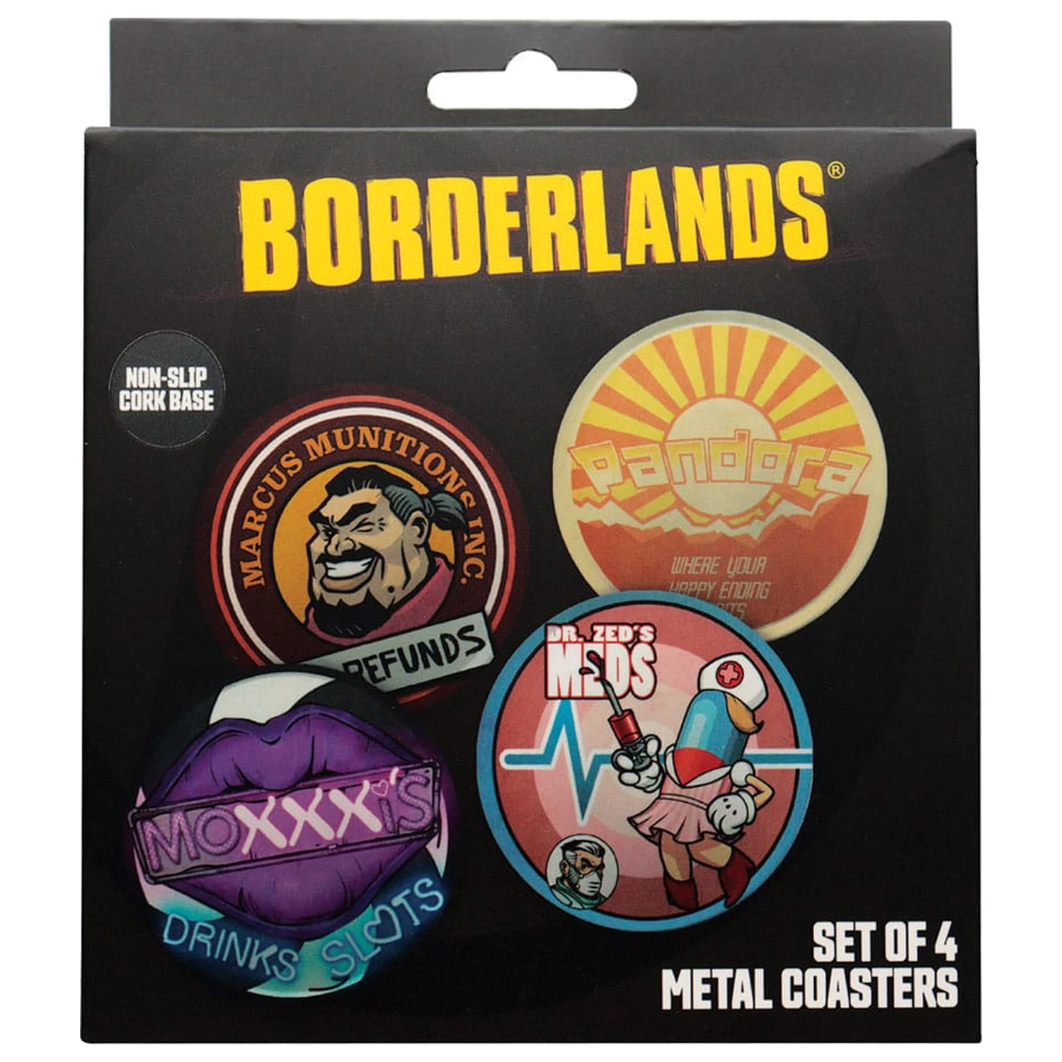 Borderlands Podložky pod pohár (4 kusy) produktová fotografia