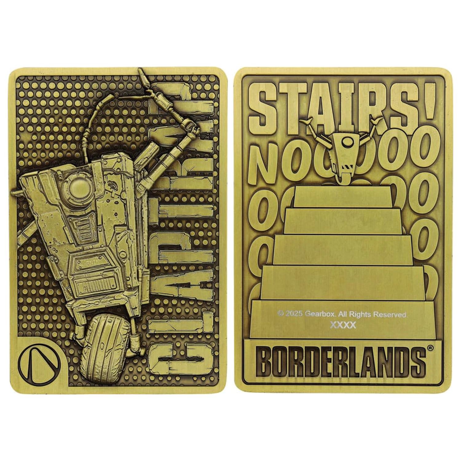Borderlands zliatok Claptrap limitovaná edícia produktová fotografia