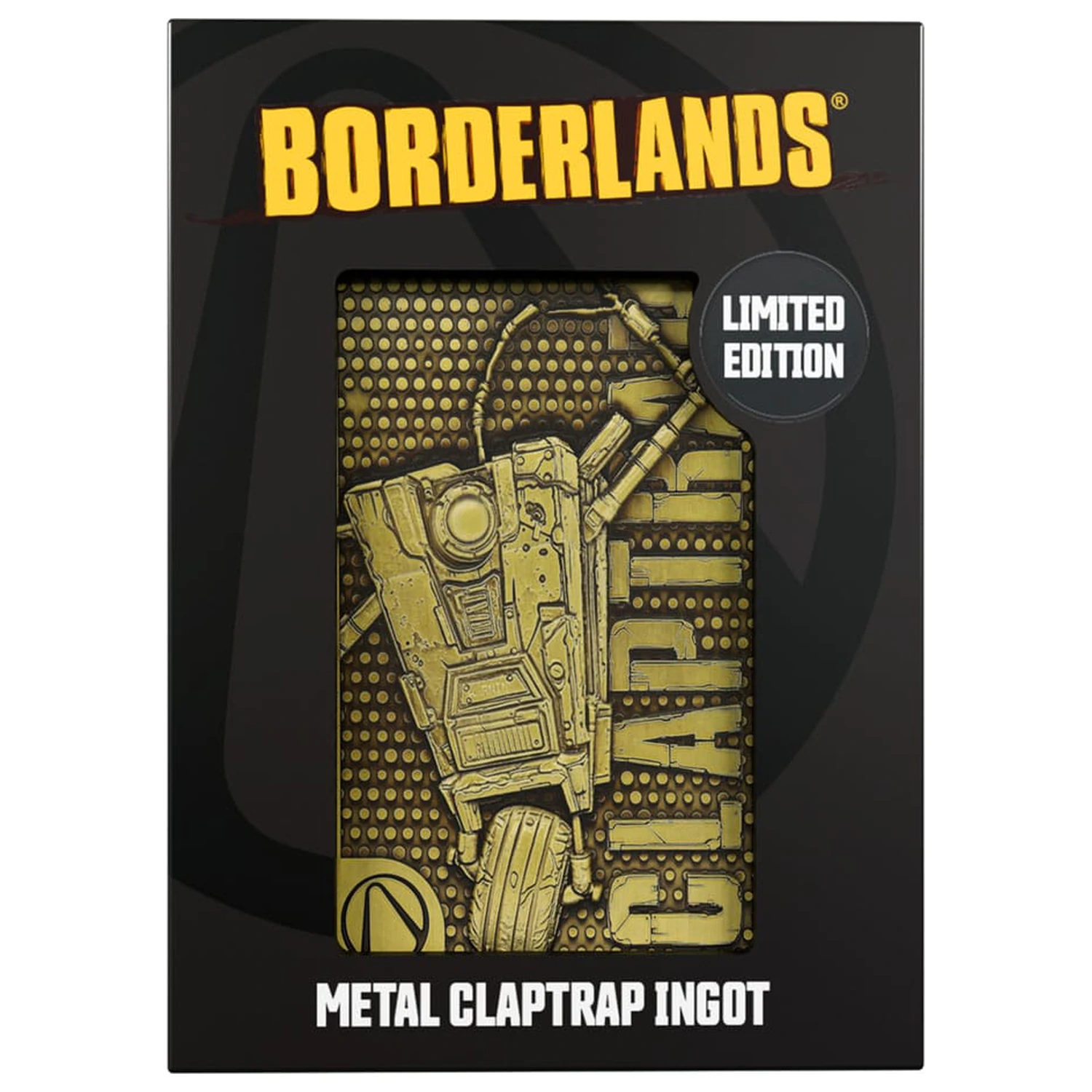 Borderlands zliatok Claptrap limitovaná edícia produktová fotografia