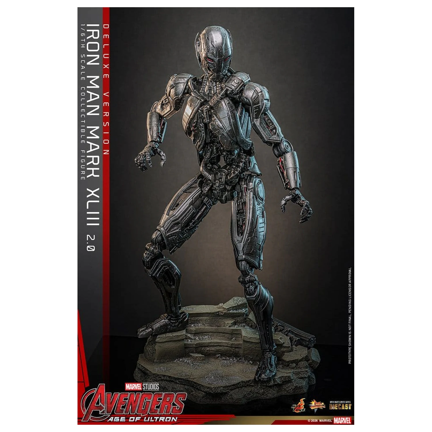Avengers: Age of Ultron Movie Masterpiece Diecast akčná figúrka 1/6 Iron Man Mark XLIII (2.0) (Deluxe Version) 32 cm produktová fotografia