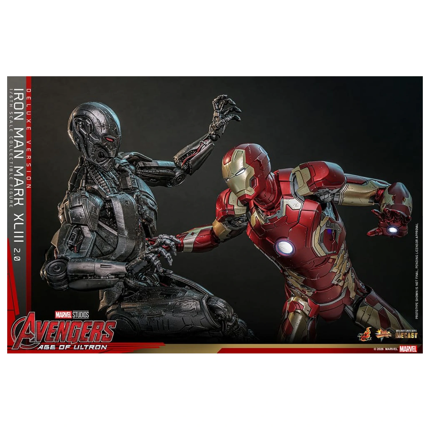 Avengers: Age of Ultron Movie Masterpiece Diecast akčná figúrka 1/6 Iron Man Mark XLIII (2.0) (Deluxe Version) 32 cm produktová fotografia