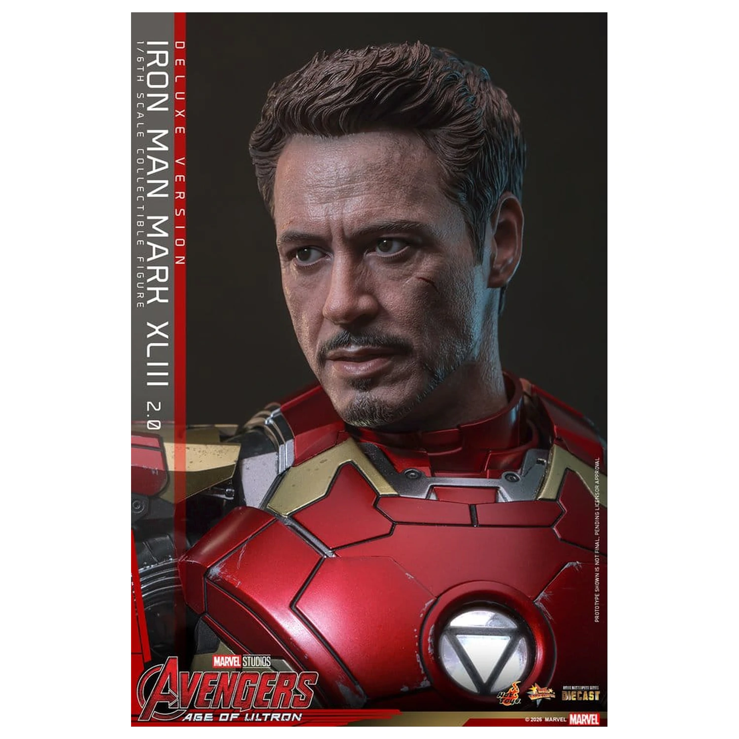 Avengers: Age of Ultron Movie Masterpiece Diecast akčná figúrka 1/6 Iron Man Mark XLIII (2.0) (Deluxe Version) 32 cm produktová fotografia