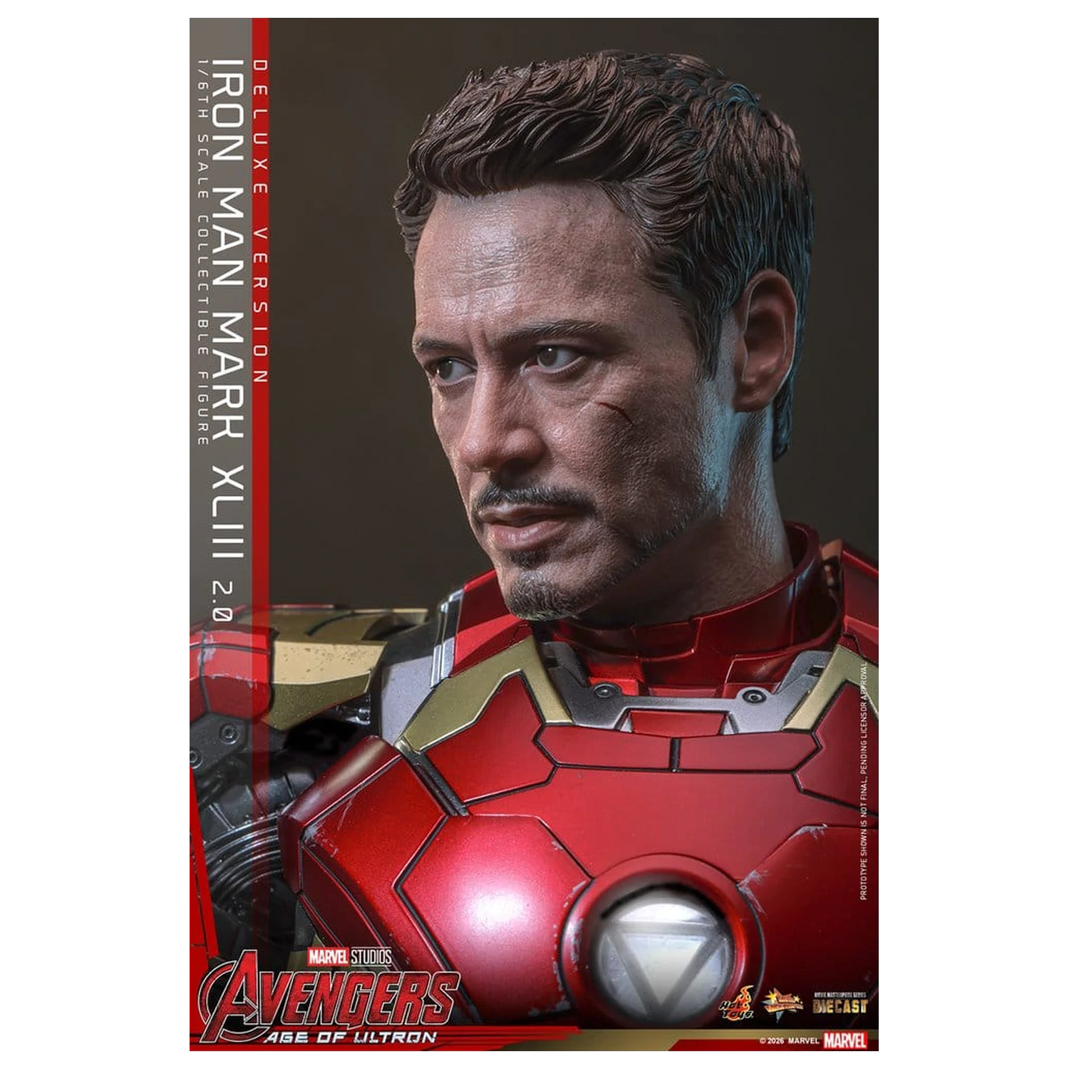 Avengers: Age of Ultron Movie Masterpiece Diecast akčná figúrka 1/6 Iron Man Mark XLIII (2.0) (Deluxe Version) 32 cm produktová fotografia
