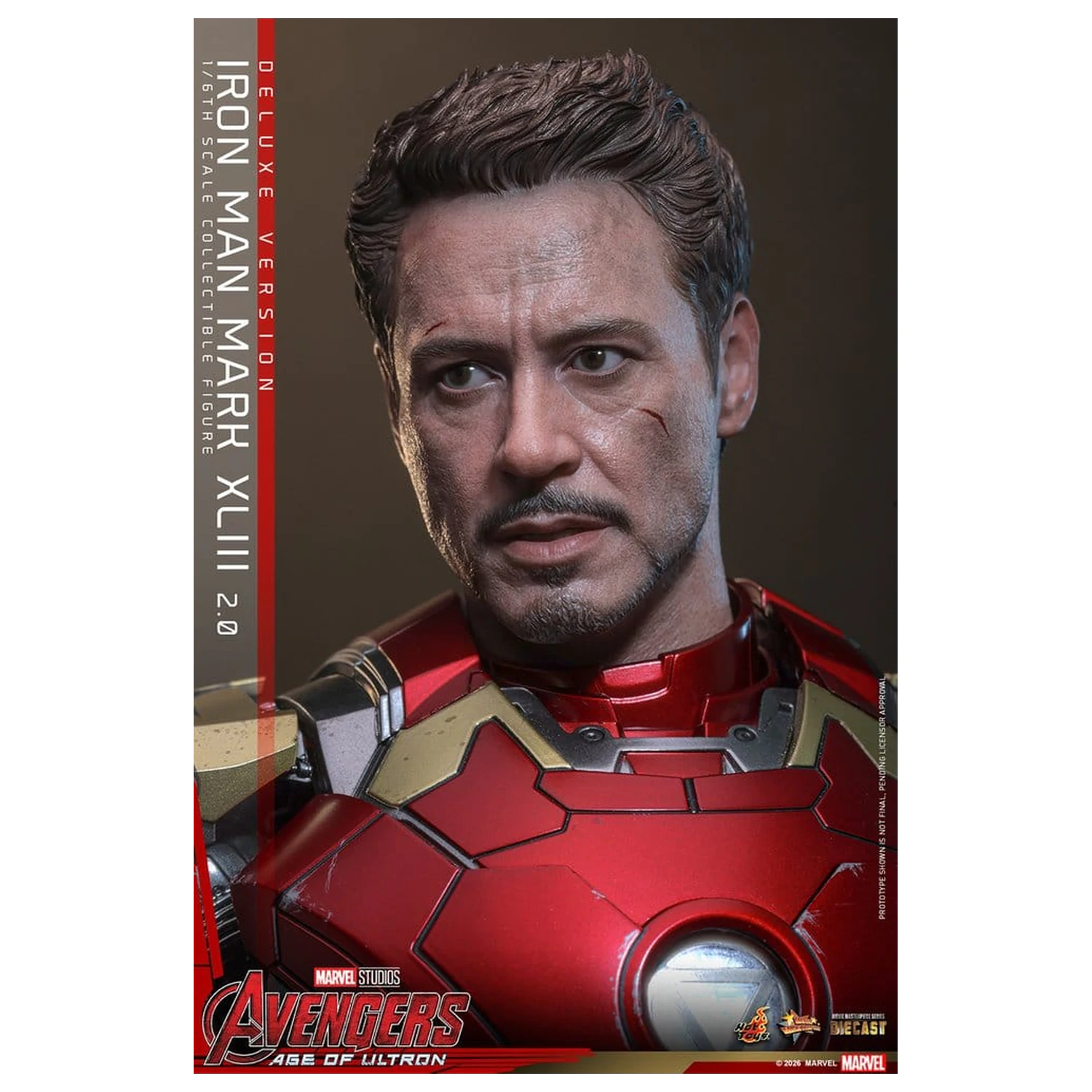 Avengers: Age of Ultron Movie Masterpiece Diecast akčná figúrka 1/6 Iron Man Mark XLIII (2.0) (Deluxe Version) 32 cm produktová fotografia