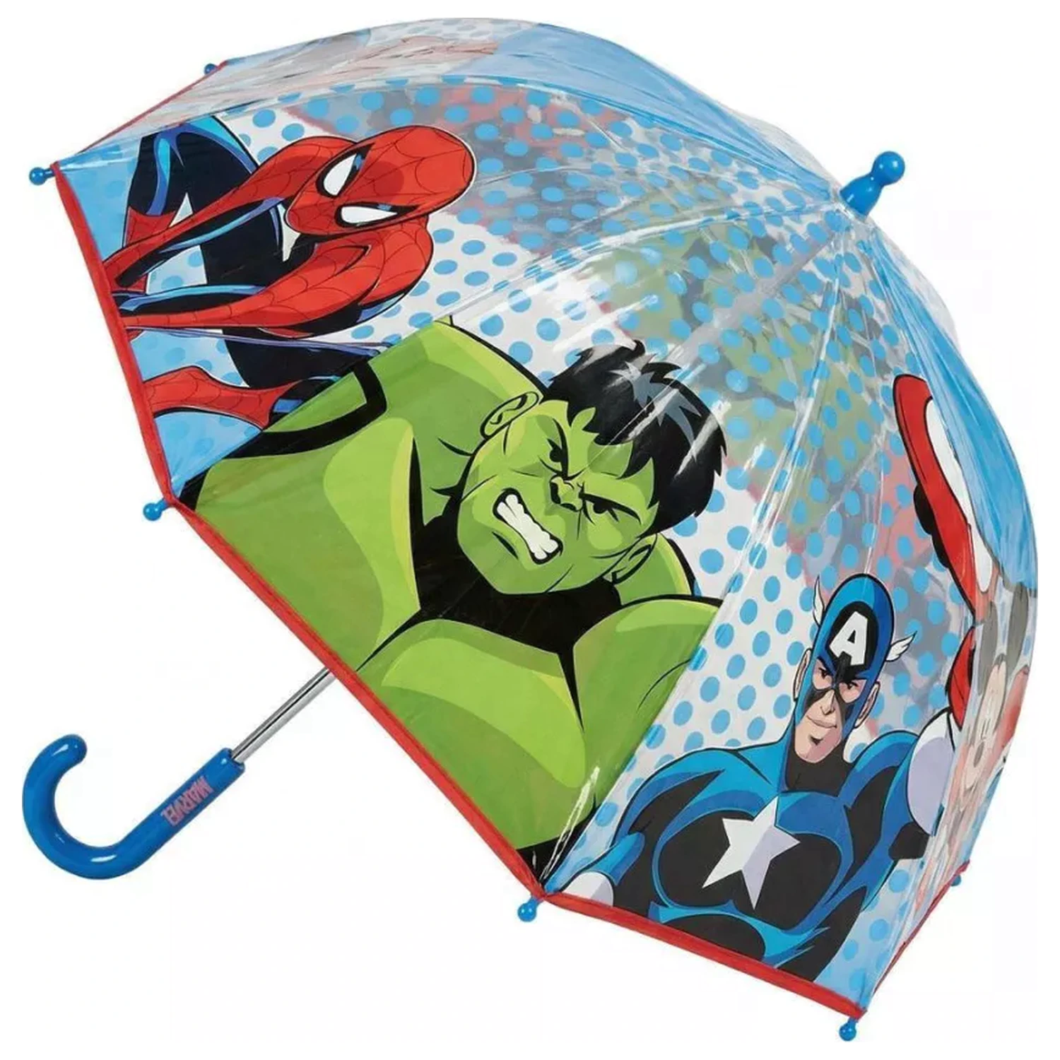 Avengers Dots Detský Priehľadný Dáždnik produktová fotografia