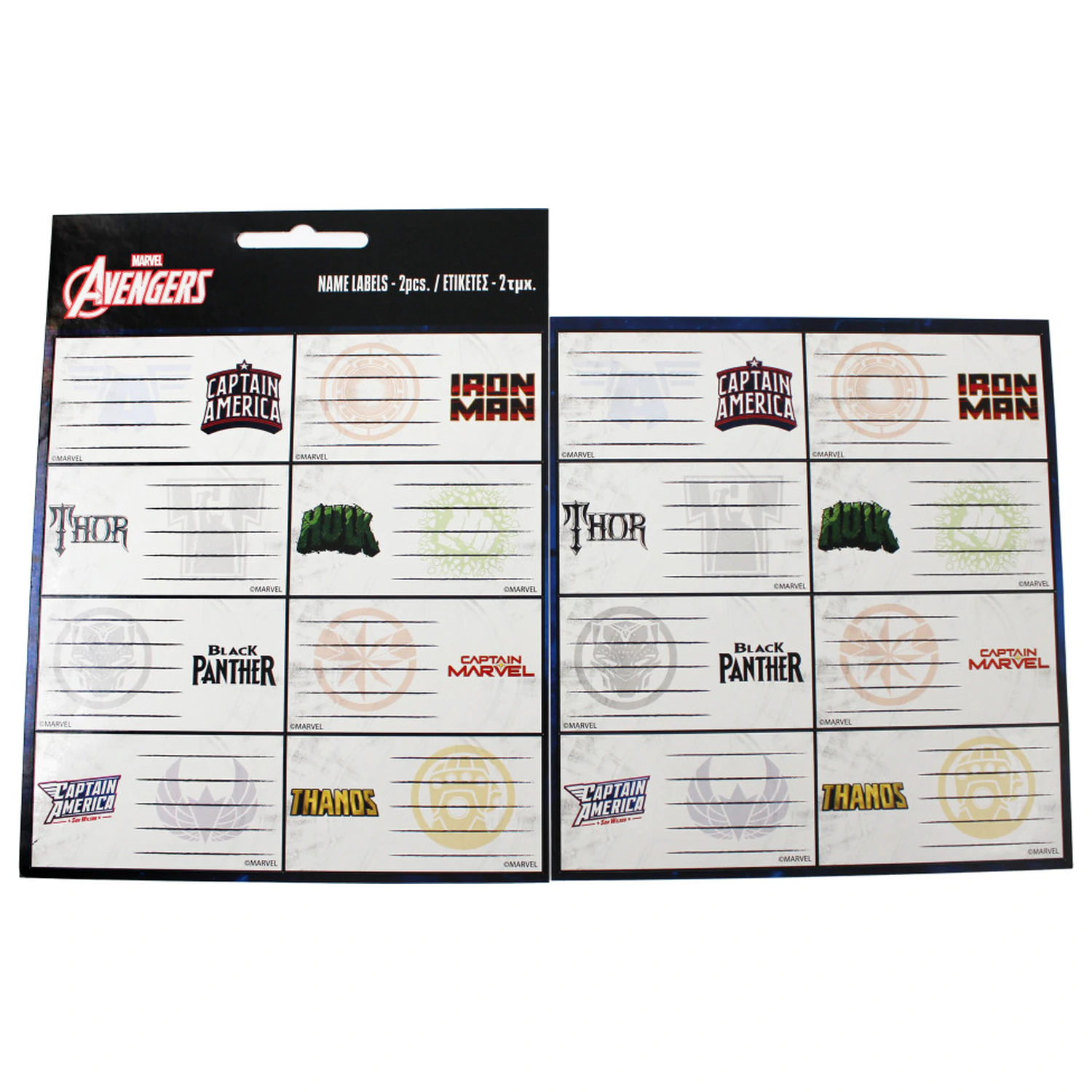 Avengers Heroes nálepka na zošit 16 ks produktová fotografia