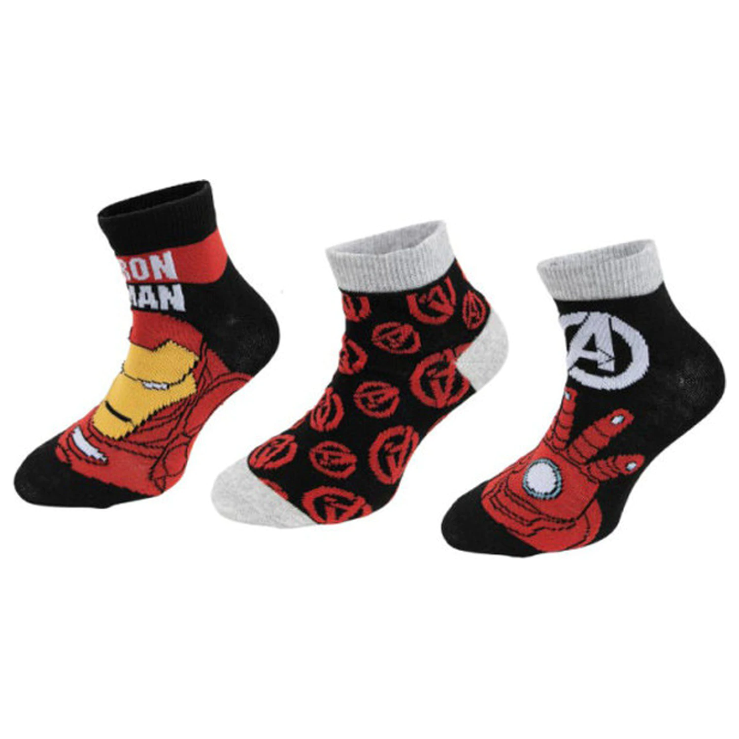 Avengers Iron Man detské tajné ponožky 27/30 produktová fotografia