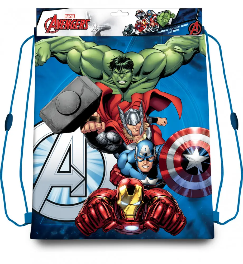 Avengers športová taška na sťahovaciu šnúrku 40 cm produktová fotografia