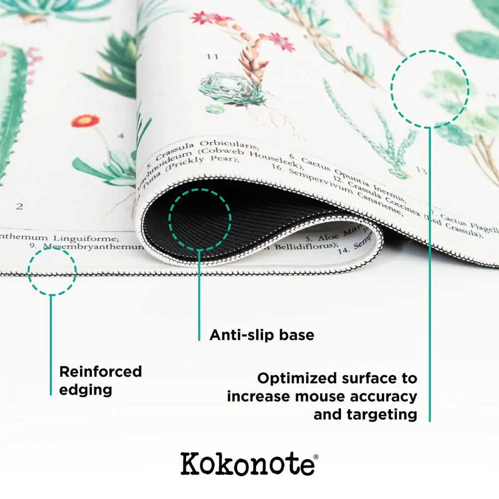 Herná podložka na stôl Botanical Cacti produktová fotografia