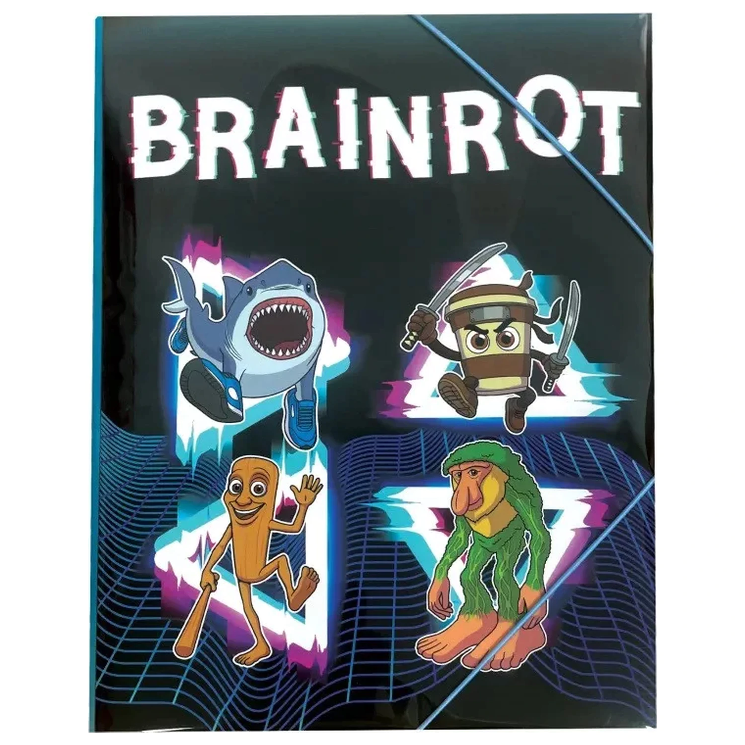 Brainrot Dark A/4 gumený zakladač produktová fotografia