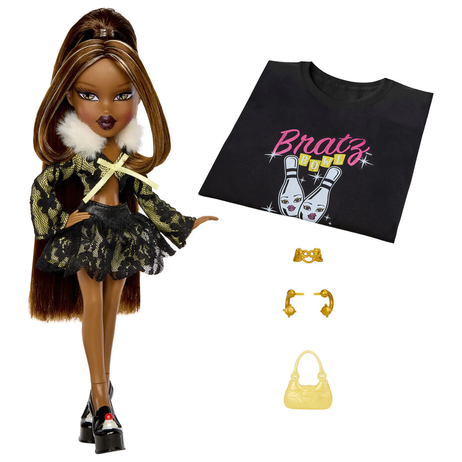 Bratz Stylin Birthday bábika Sasha + tričko produktová fotografia