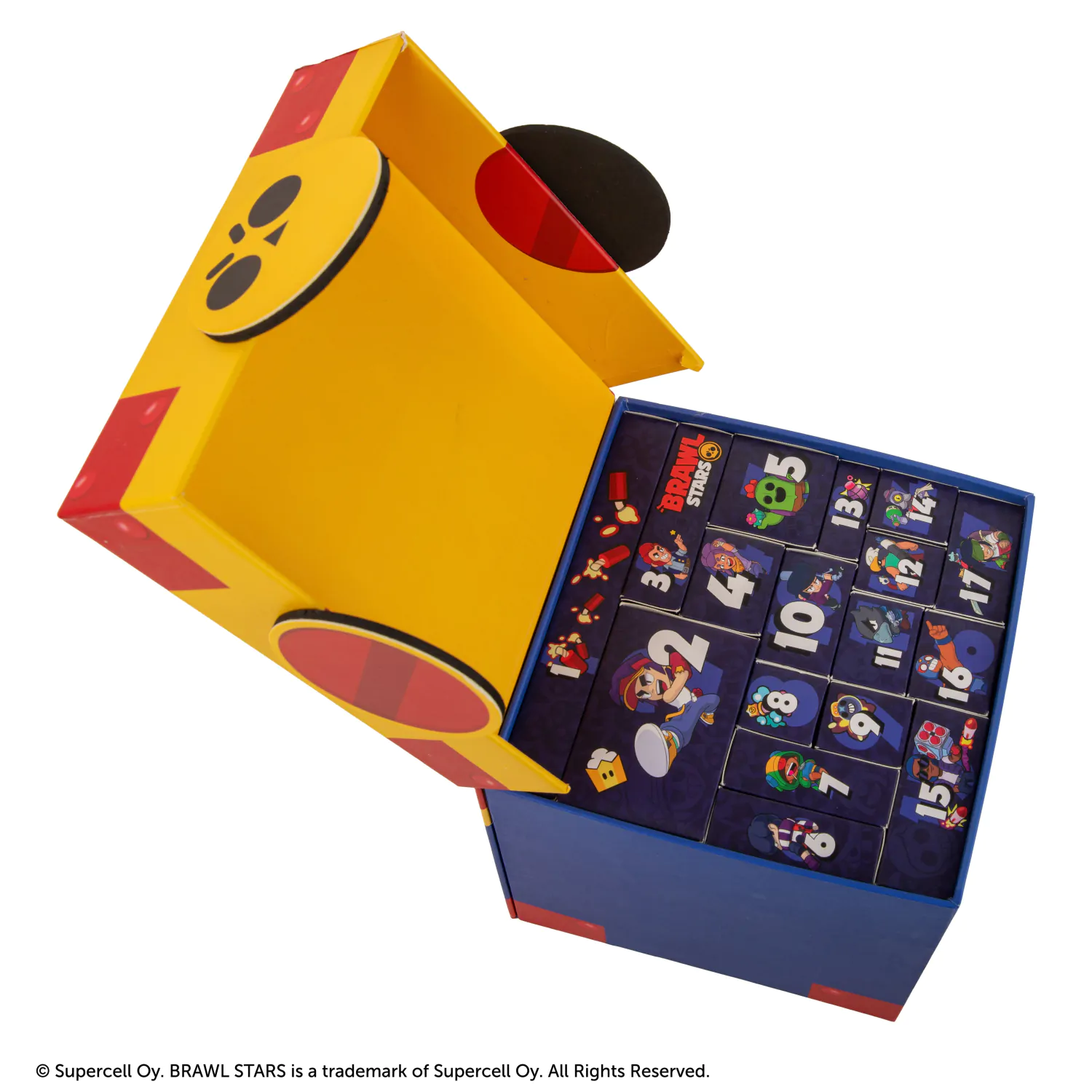Brawl Stars Mega Box adventný kalendár nová edícia 2026 produktová fotografia