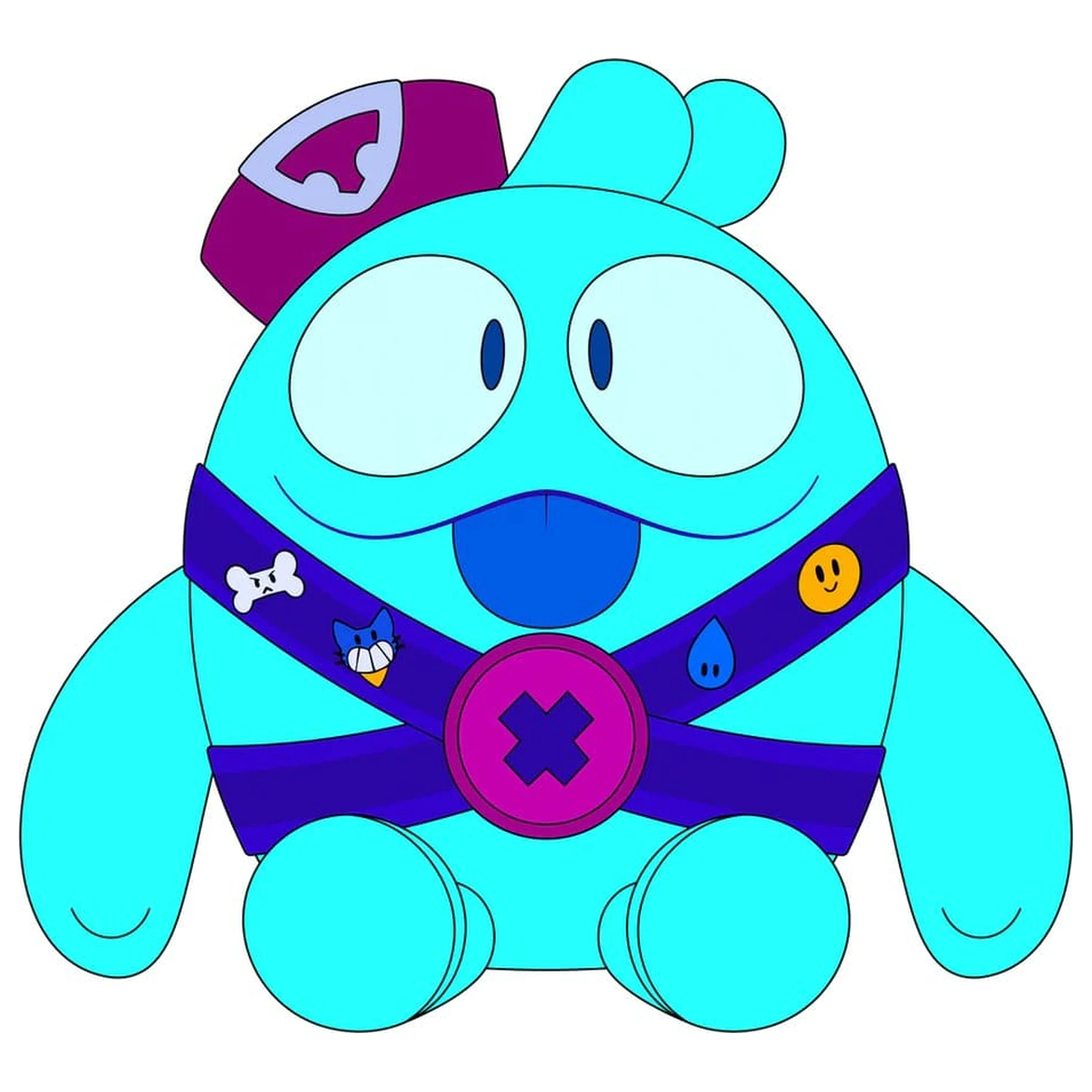 Brawl Stars plyšová figúrka Squeak 22 cm produktová fotografia