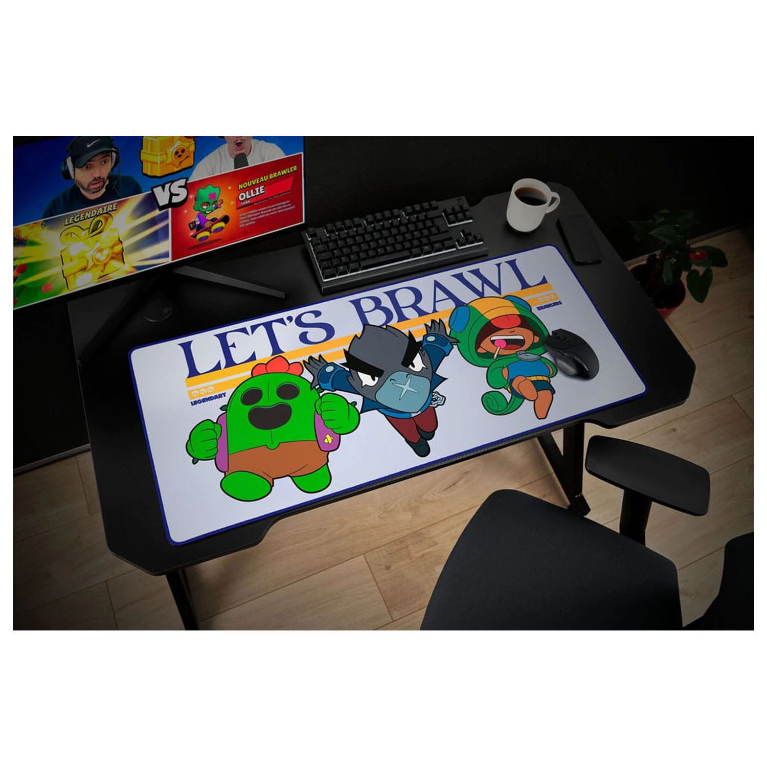 Brawl Stars XXL podložka na stôl Let's Brawl produktová fotografia