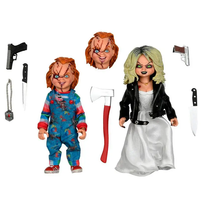 Bride of Chucky Clothed Action Figure 2-pack Chucky & Tiffany 14 cm termékfotó