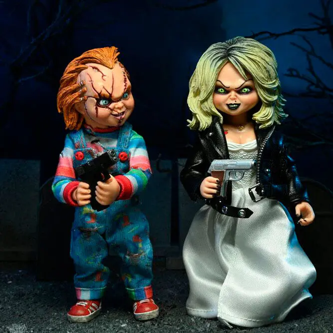 Bride of Chucky Clothed Action Figure 2-pack Chucky & Tiffany 14 cm termékfotó