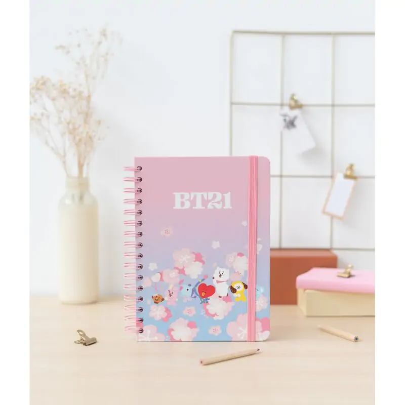 BT21 Sakura A5 zošit termékfotó